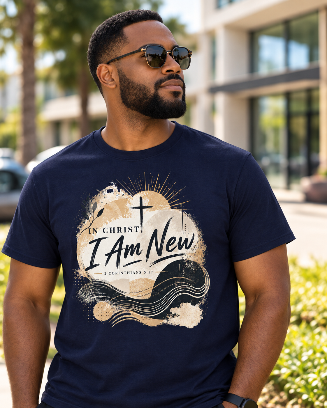 In Christ I Am New T-Shirt | Christian Faith Scripture Tee: other
