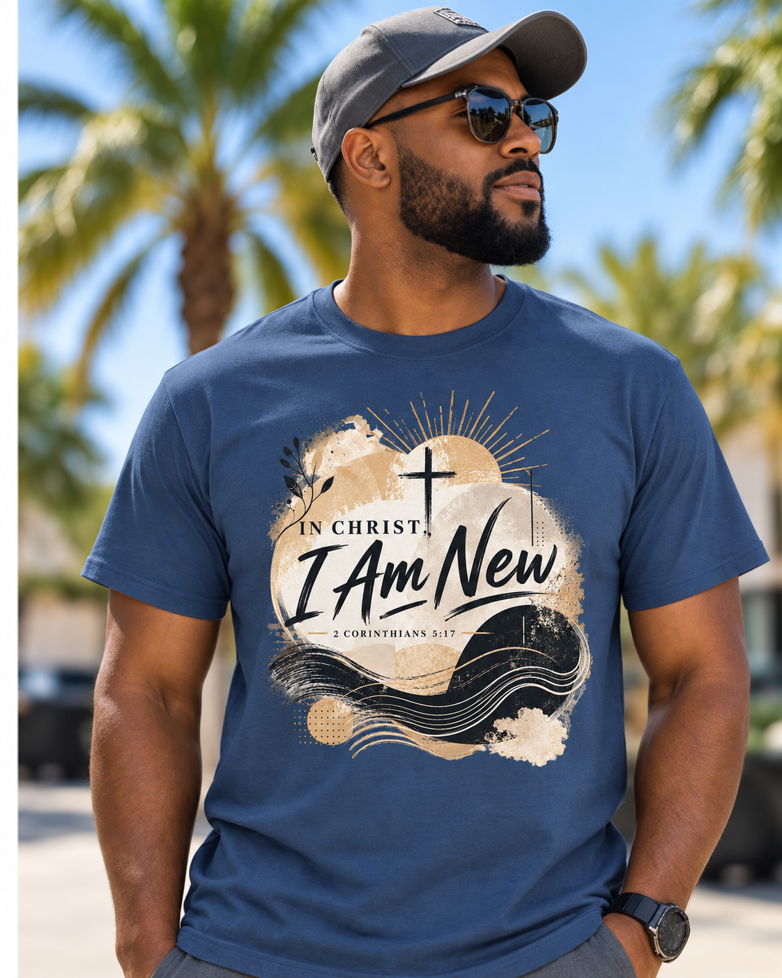 In Christ I Am New T-Shirt | Christian Faith Scripture Tee: other