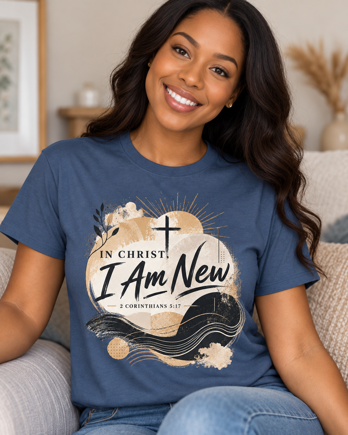 In Christ I Am New T-Shirt | Christian Faith Scripture Tee: other