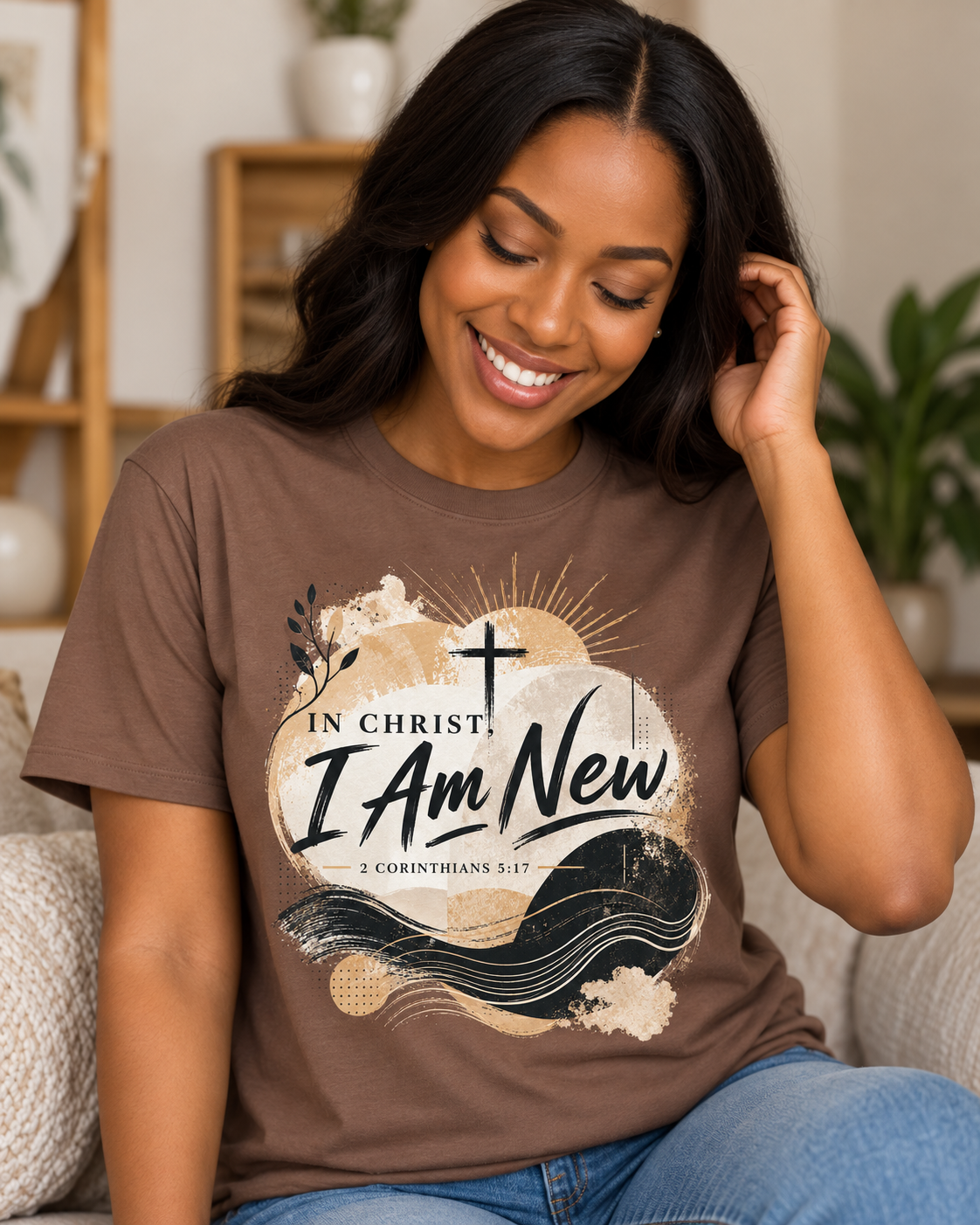 In Christ I Am New T-Shirt | Christian Faith Scripture Tee: other