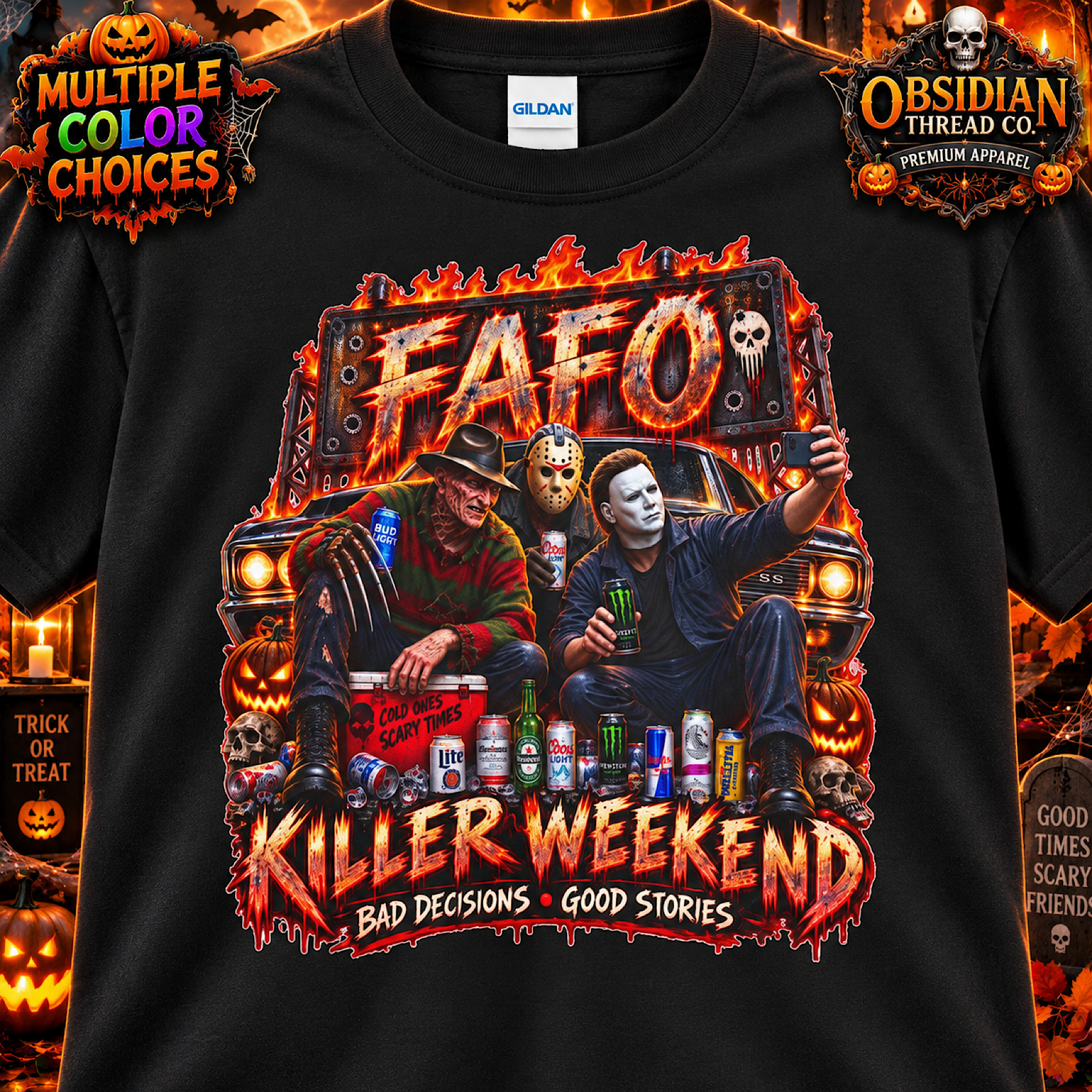 FAFO Killer Weekend Halloween Horror Shirt Slasher Scary Movie Spooky Season Tee product preview