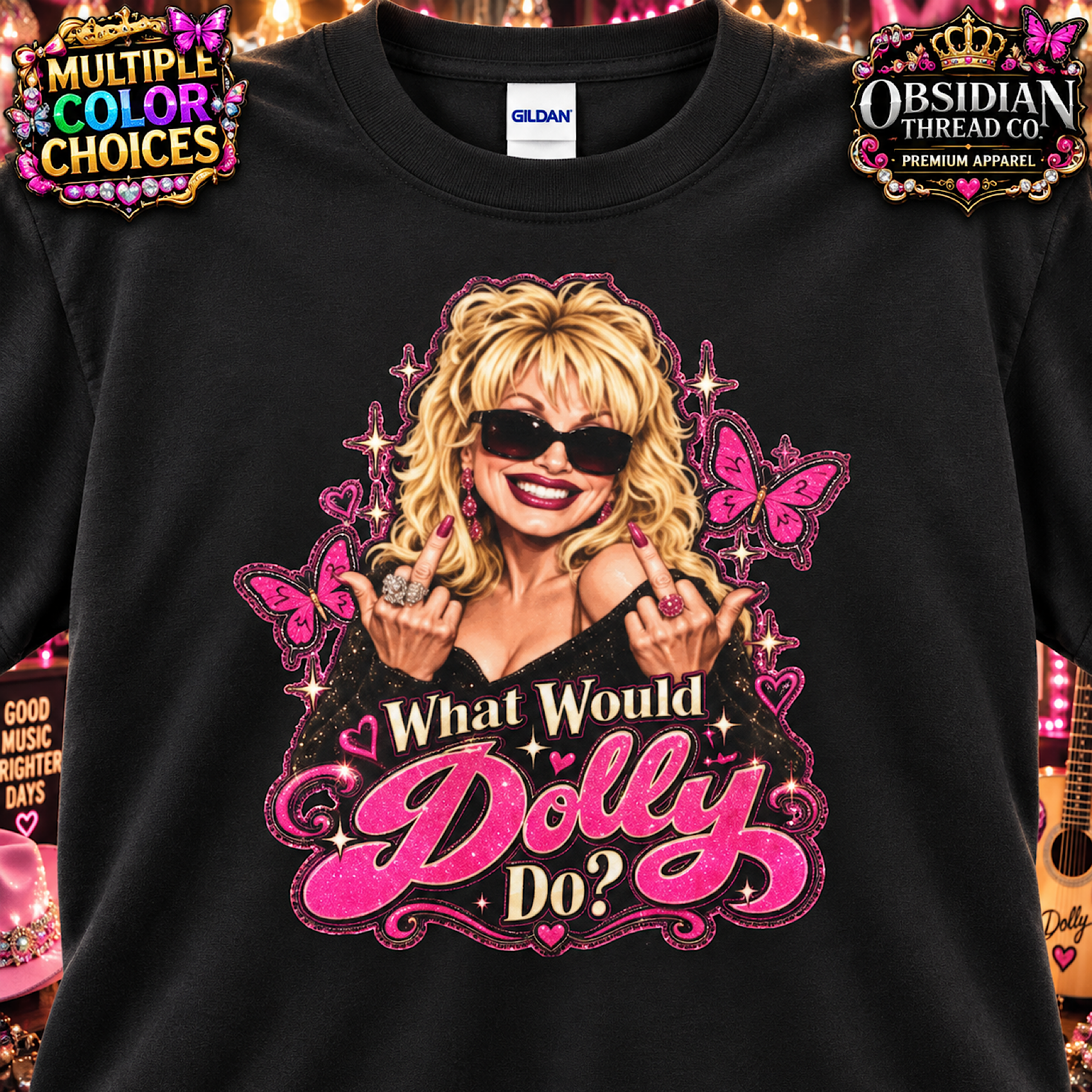 Dolly Parton Shirt What Would Dollywood Nashville Memorial Tribute Country  Tee color preview 4