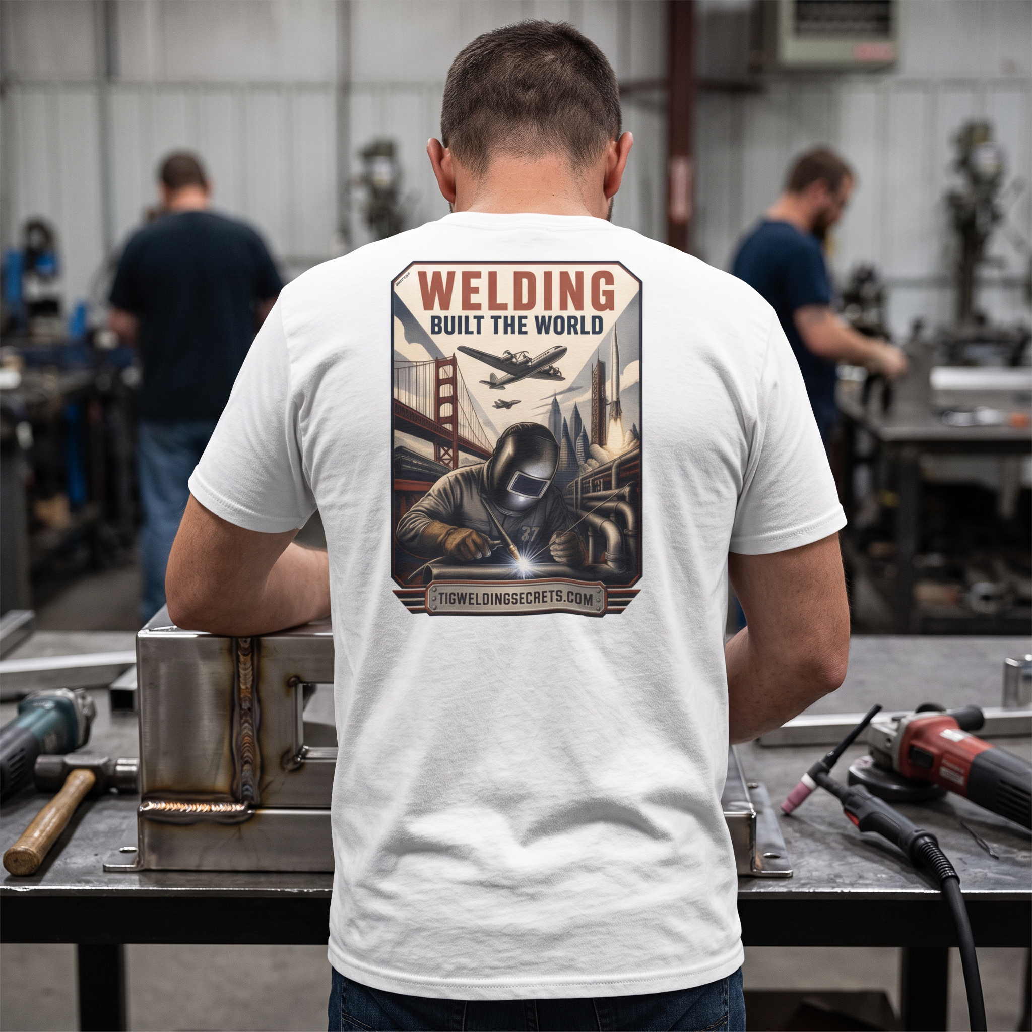 Welding Built the World – TIG Welding Secrets T-Shirt