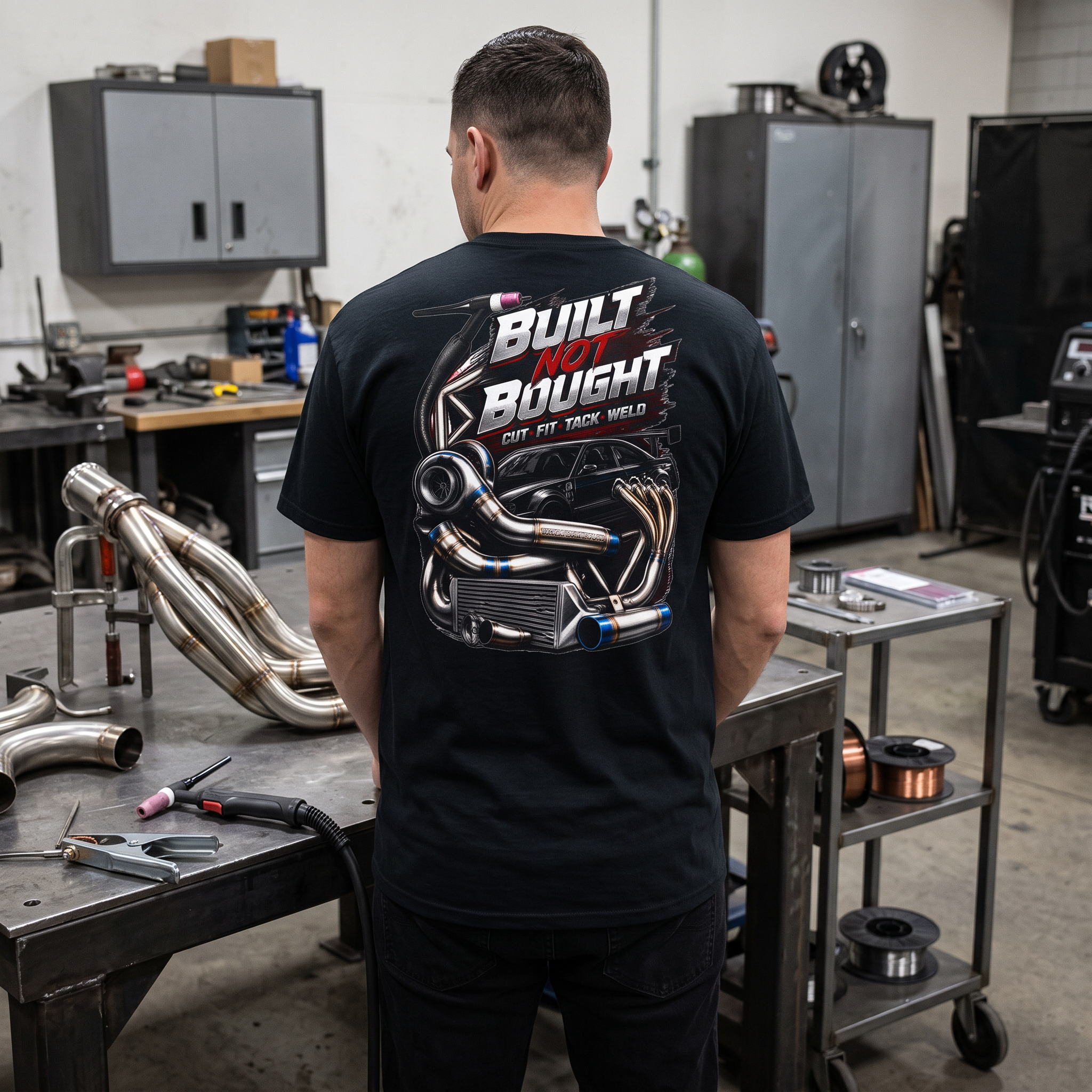 Built Not Bought – TIG Welding & Performance Fabrication T-Shirt