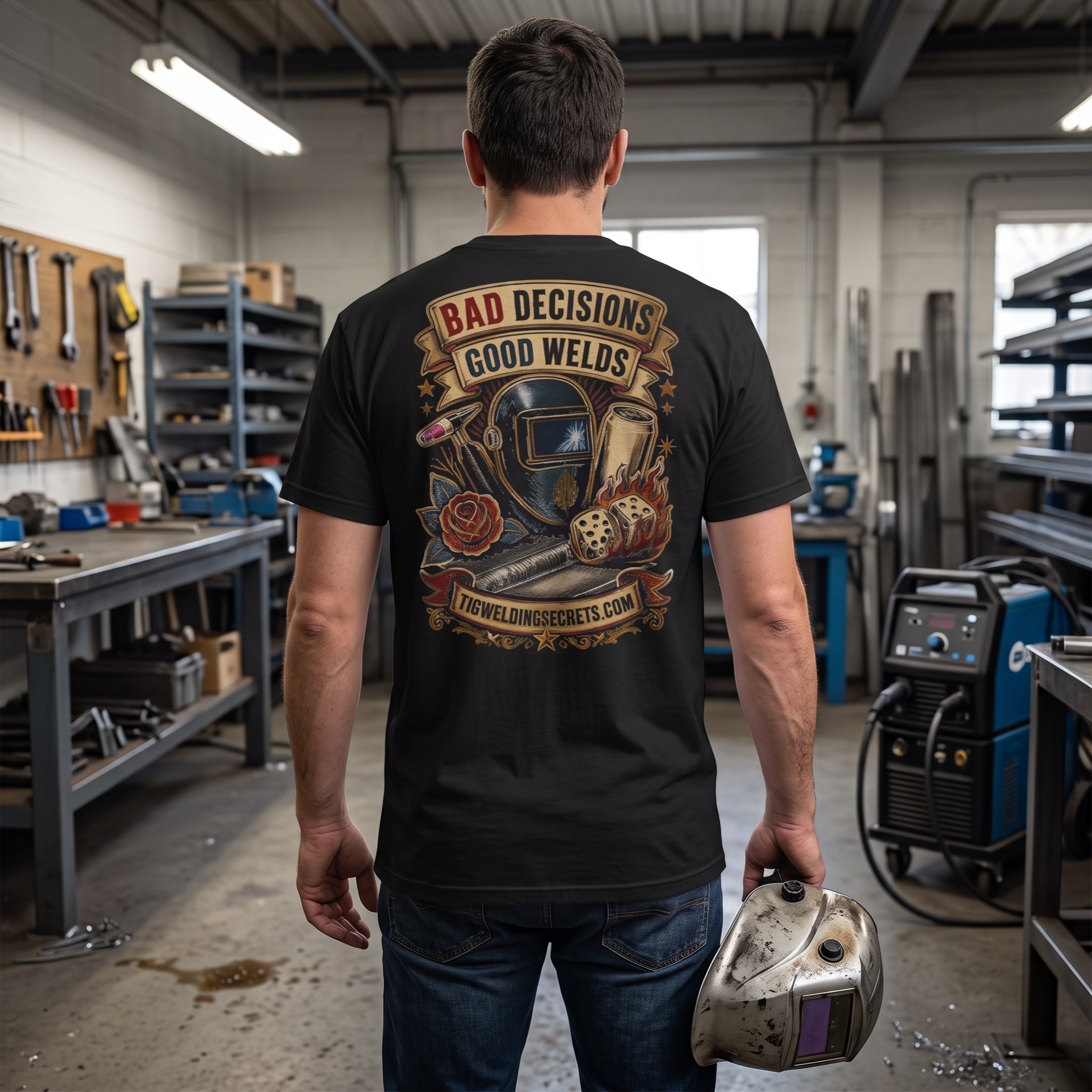 Bad Decisions, Good Welds – TIG Welding T-Shirt