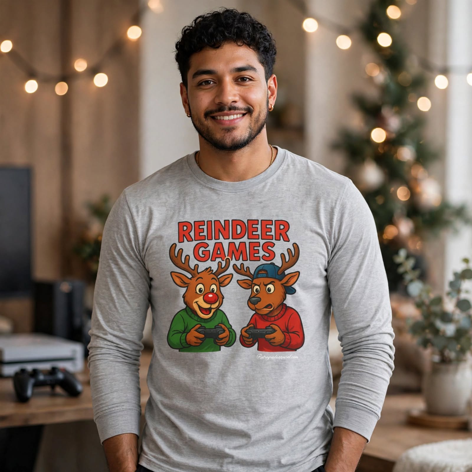 Reindeer Games long sleeve tee, Christmas, Winter wear