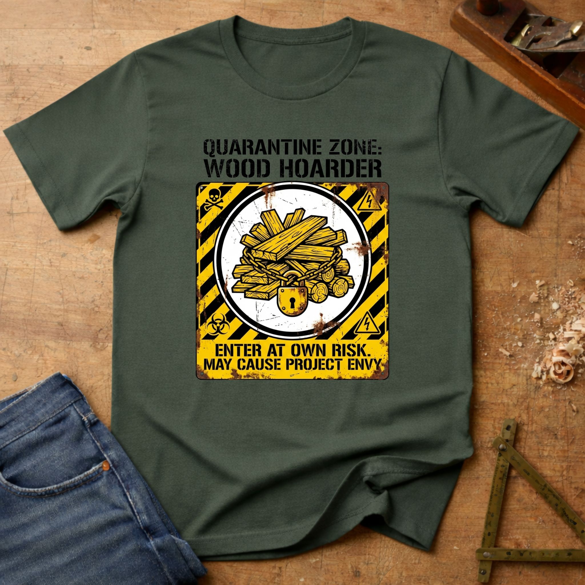 Quarantine Zone, funny workshop T-shirt