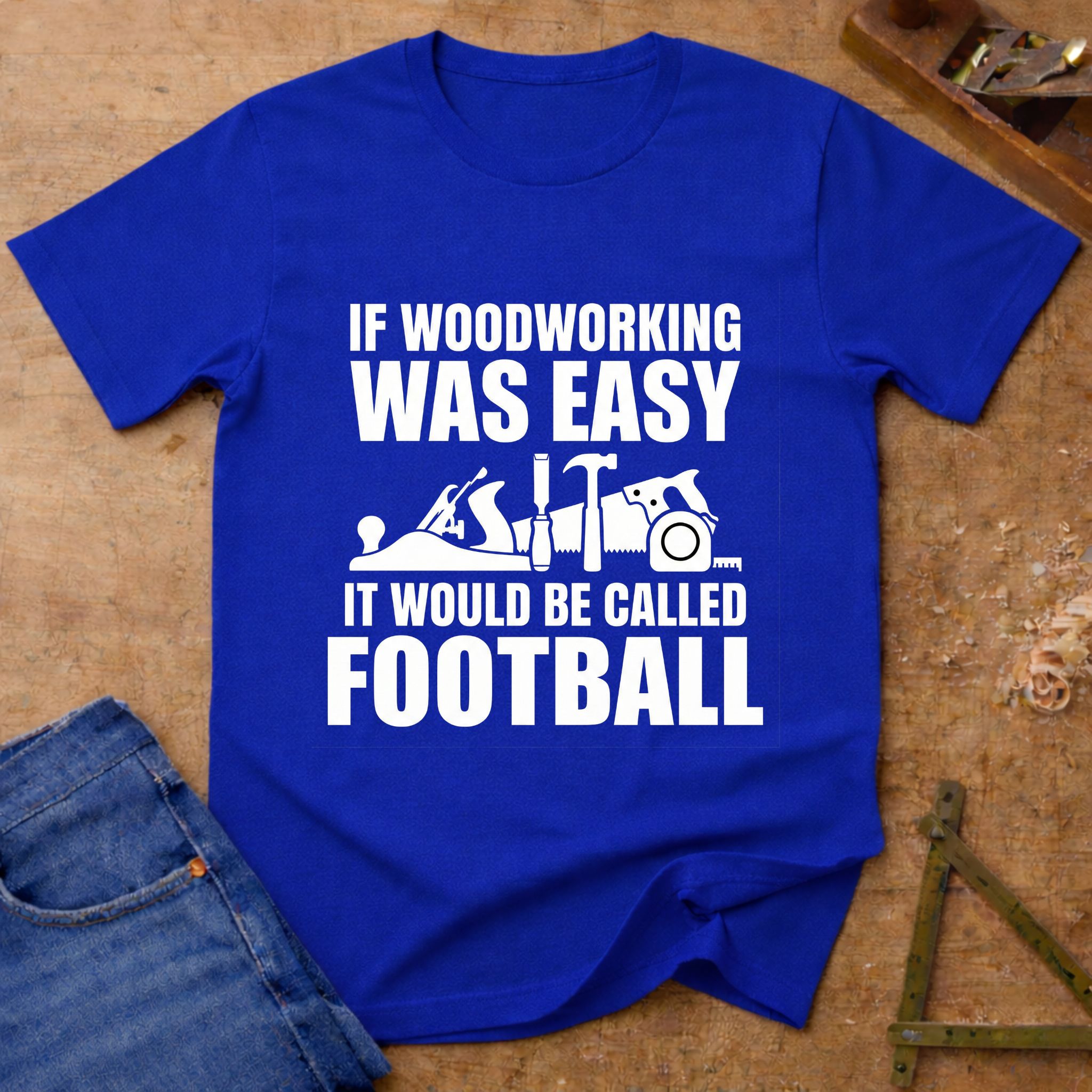 If Woodworking was easy, funny woodworking T-shirt