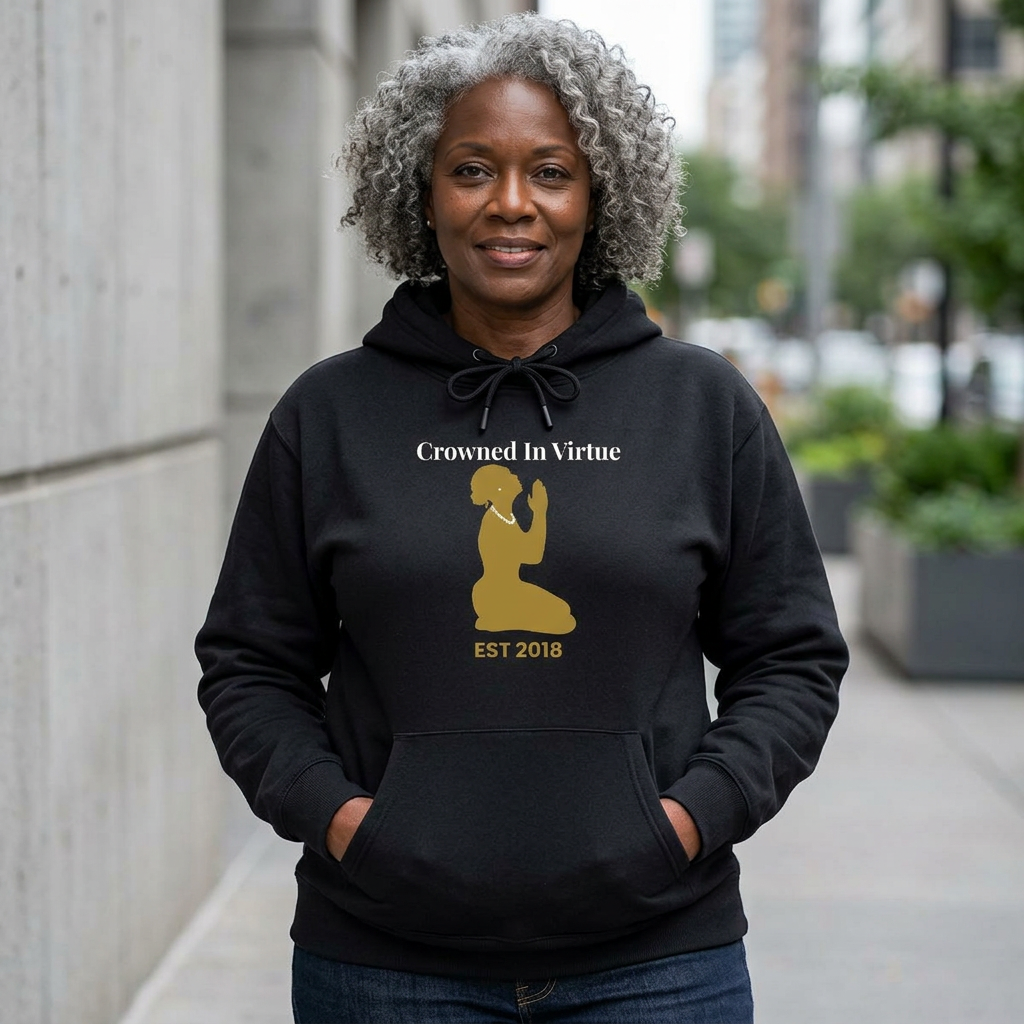 Signature Crowned In Virtue Gold Accented Essence Hoodie