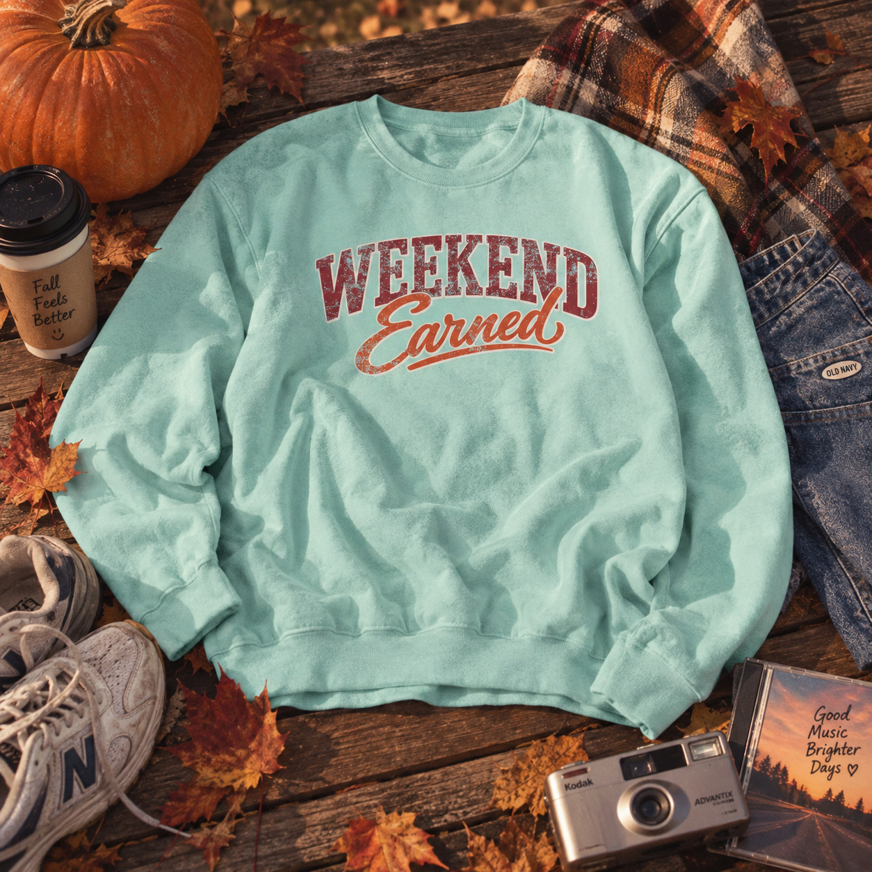 Weekend Earned Fall Crewneck