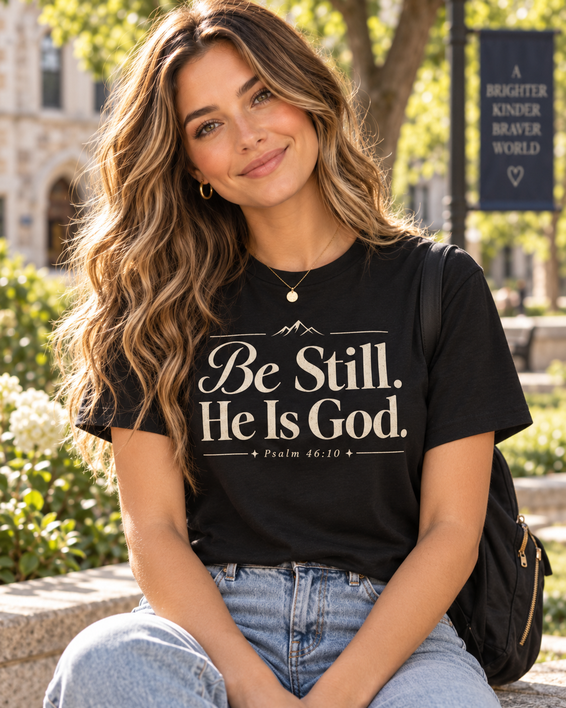 Be Still He Is God T-shirt | Christian Scripture Psalm 46:10 Faith Tee: other