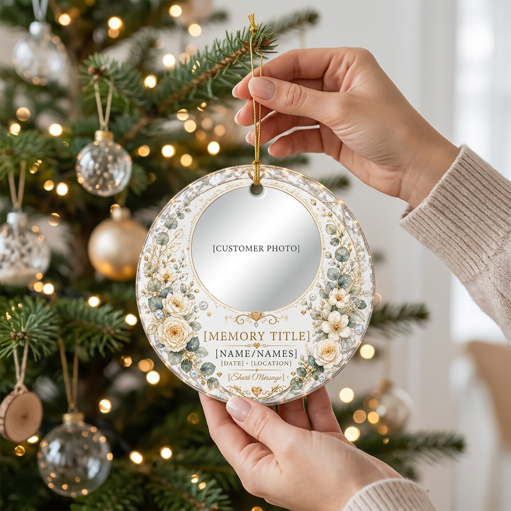 Custom Memorial Photo Ornament
