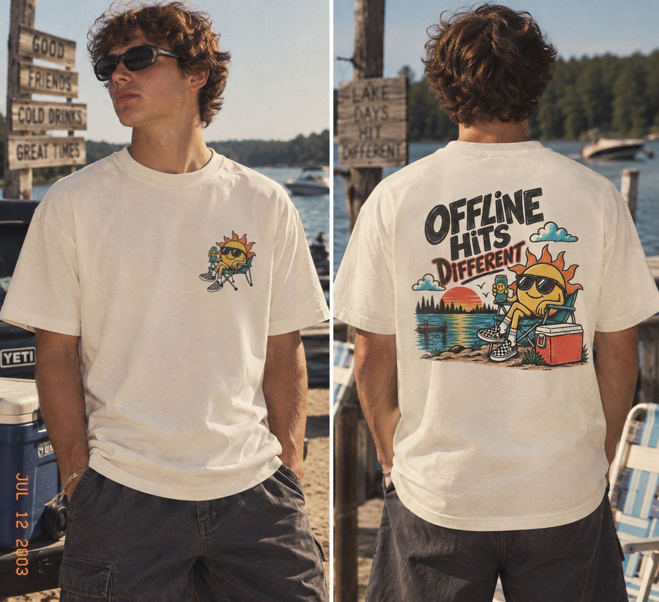 Offline Hits Different Tee