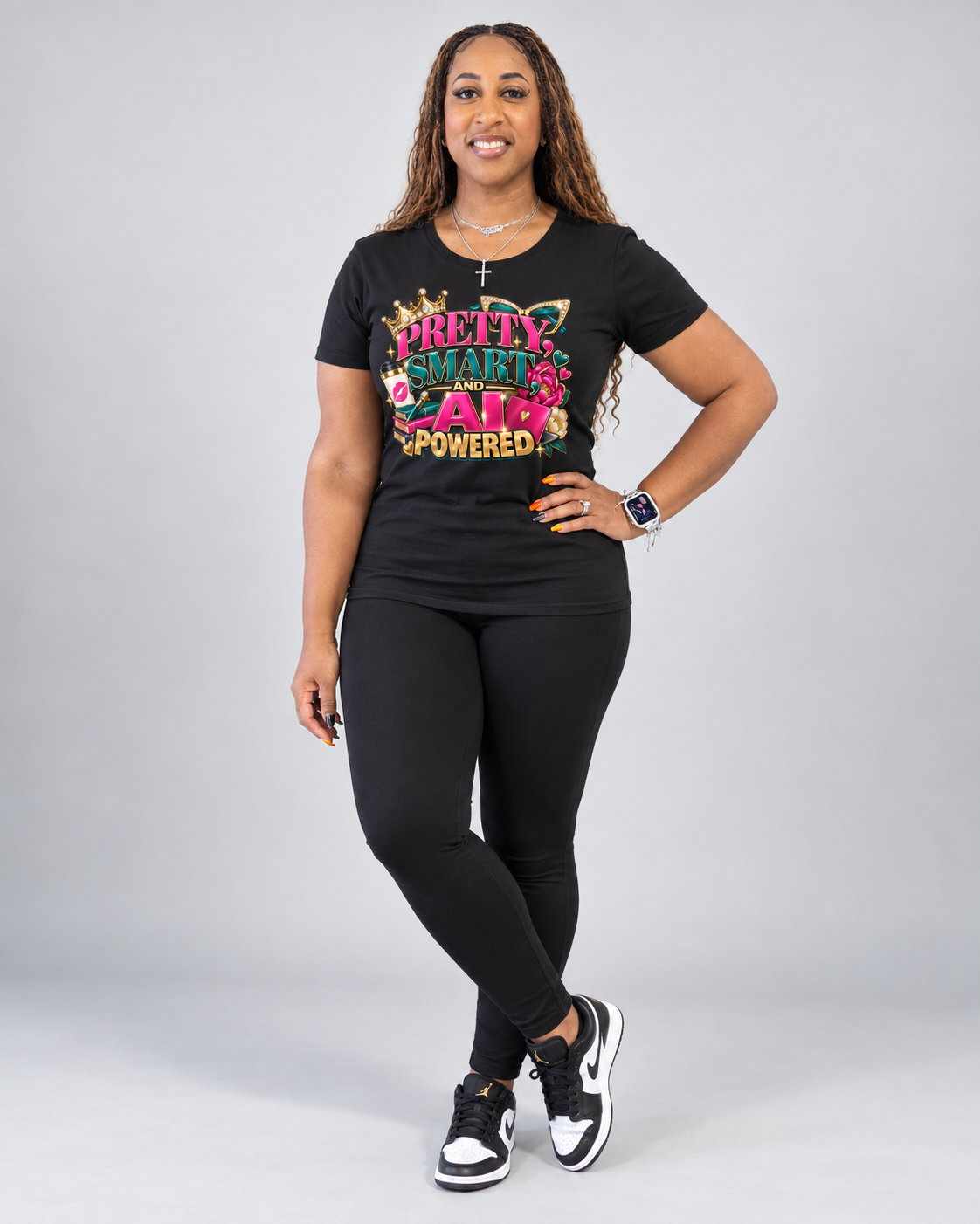 Pretty, Smart, & AI Powered Women's Tee