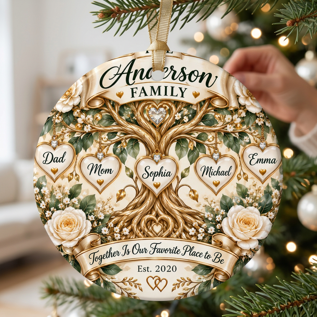 Personalized Family Tree Ornament