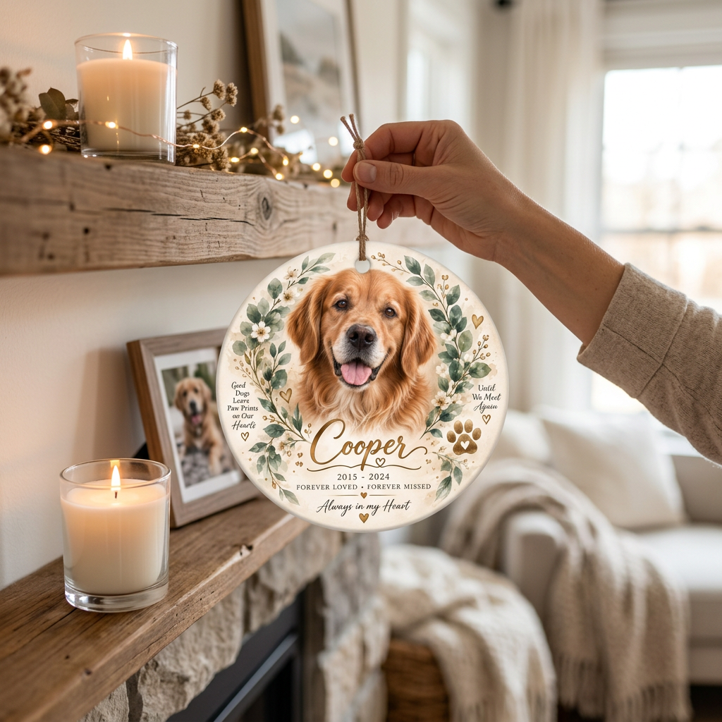 Custom Dog Memorial Ornament