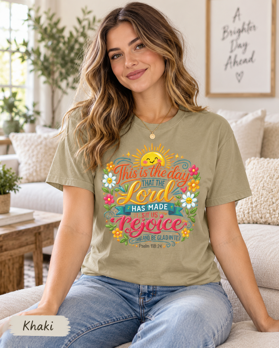 This Is the Day Lord Has Made Rejoice T-Shirt | Psalm 118:24 Floral: other