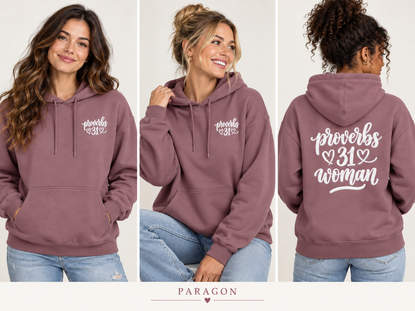 Paragon Proverbs 31 Woman Fleece Hoodie | Faith Scripture Apparel