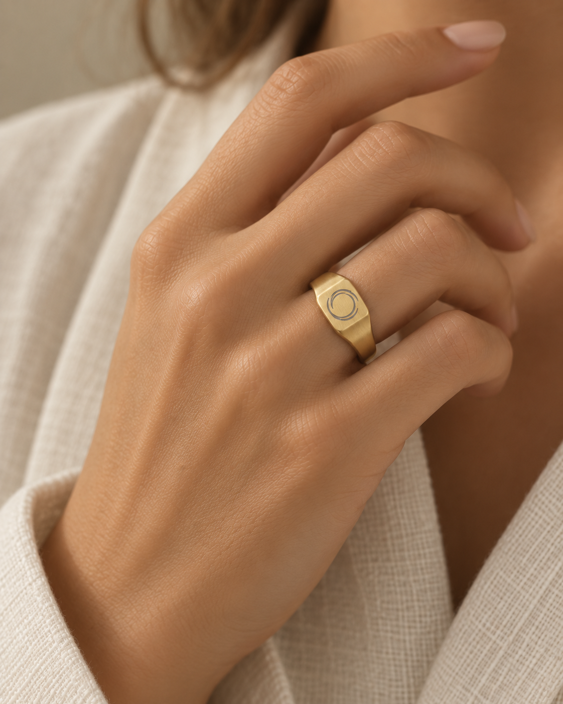 Harbor Moss Signet Ring — view 2 of 3