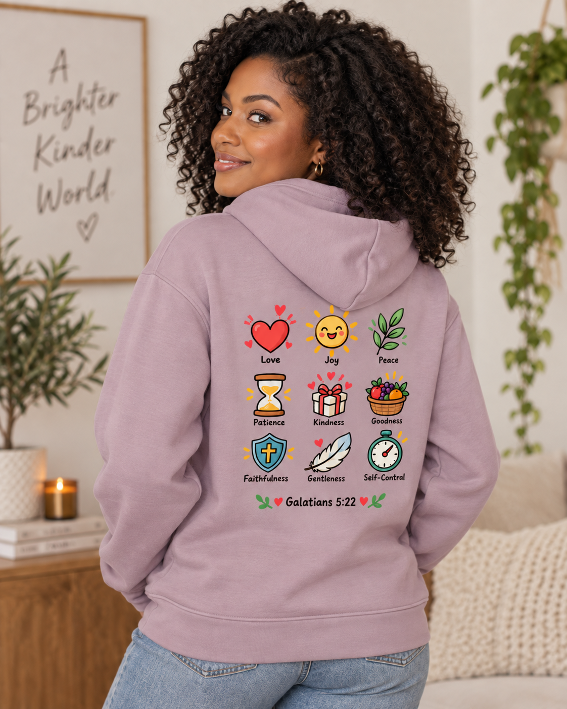 Fruit of the Spirit icons Hoodie | Love Joy Peace Patience Kindness Galatians 5:22: other