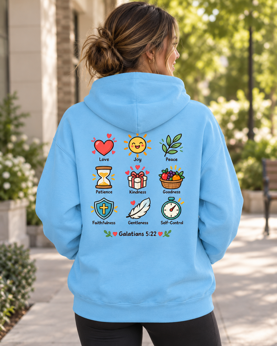 Fruit of the Spirit icons Hoodie | Love Joy Peace Patience Kindness Galatians 5:22: other