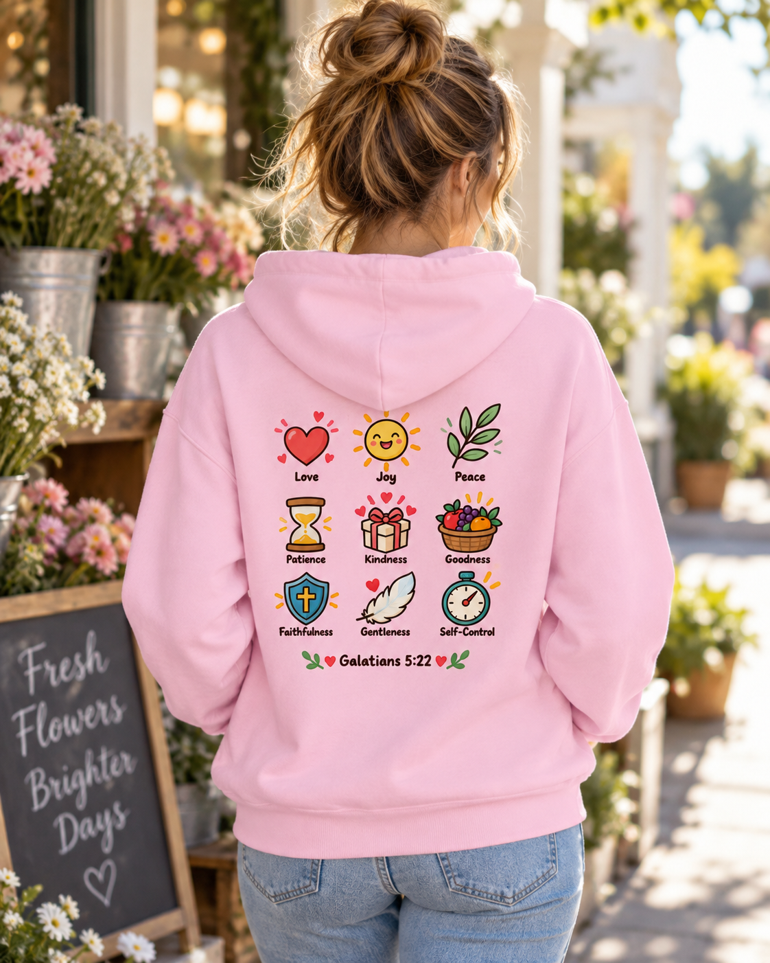 Fruit of the Spirit icons Hoodie | Love Joy Peace Patience Kindness Galatians 5:22: other