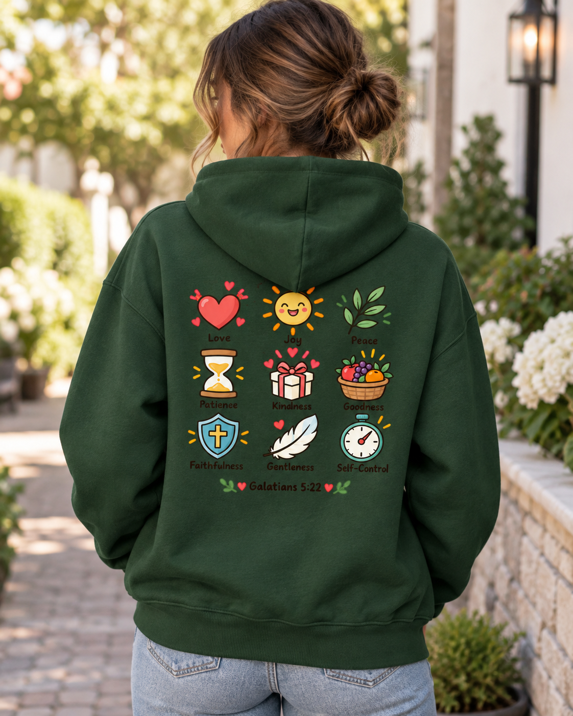 Fruit of the Spirit icons Hoodie | Love Joy Peace Patience Kindness Galatians 5:22: other