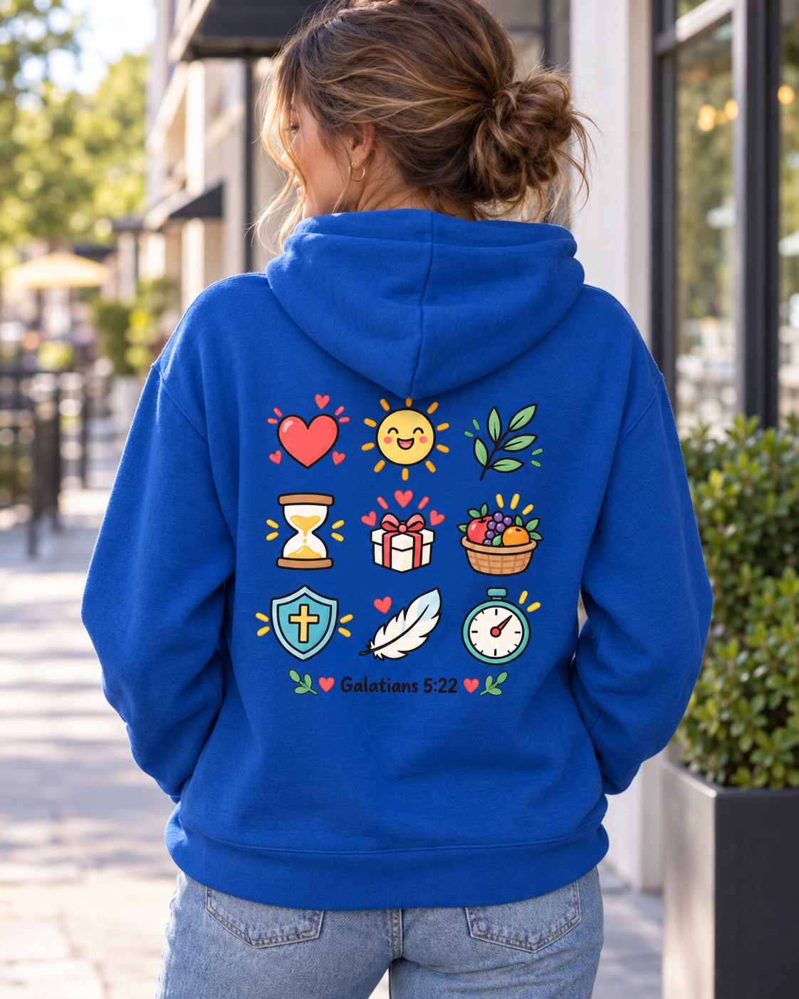 Fruit of the Spirit icons Hoodie | Love Joy Peace Patience Kindness Galatians 5:22: other
