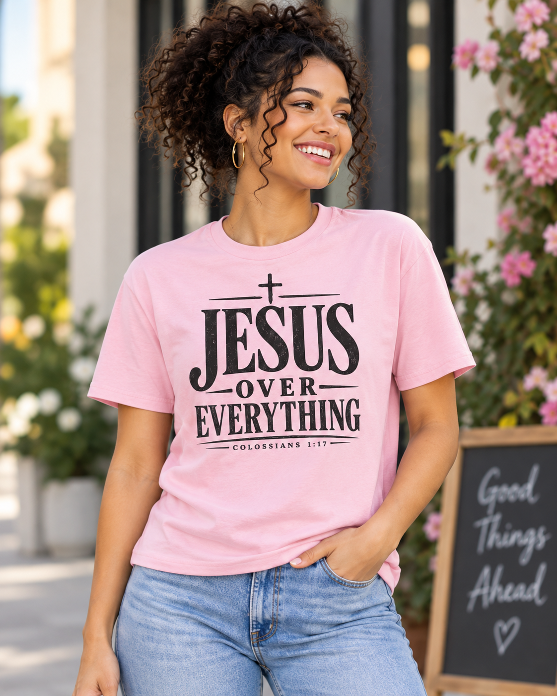 Jesus Over Everything T-shirt | Christian Faith Tee: other