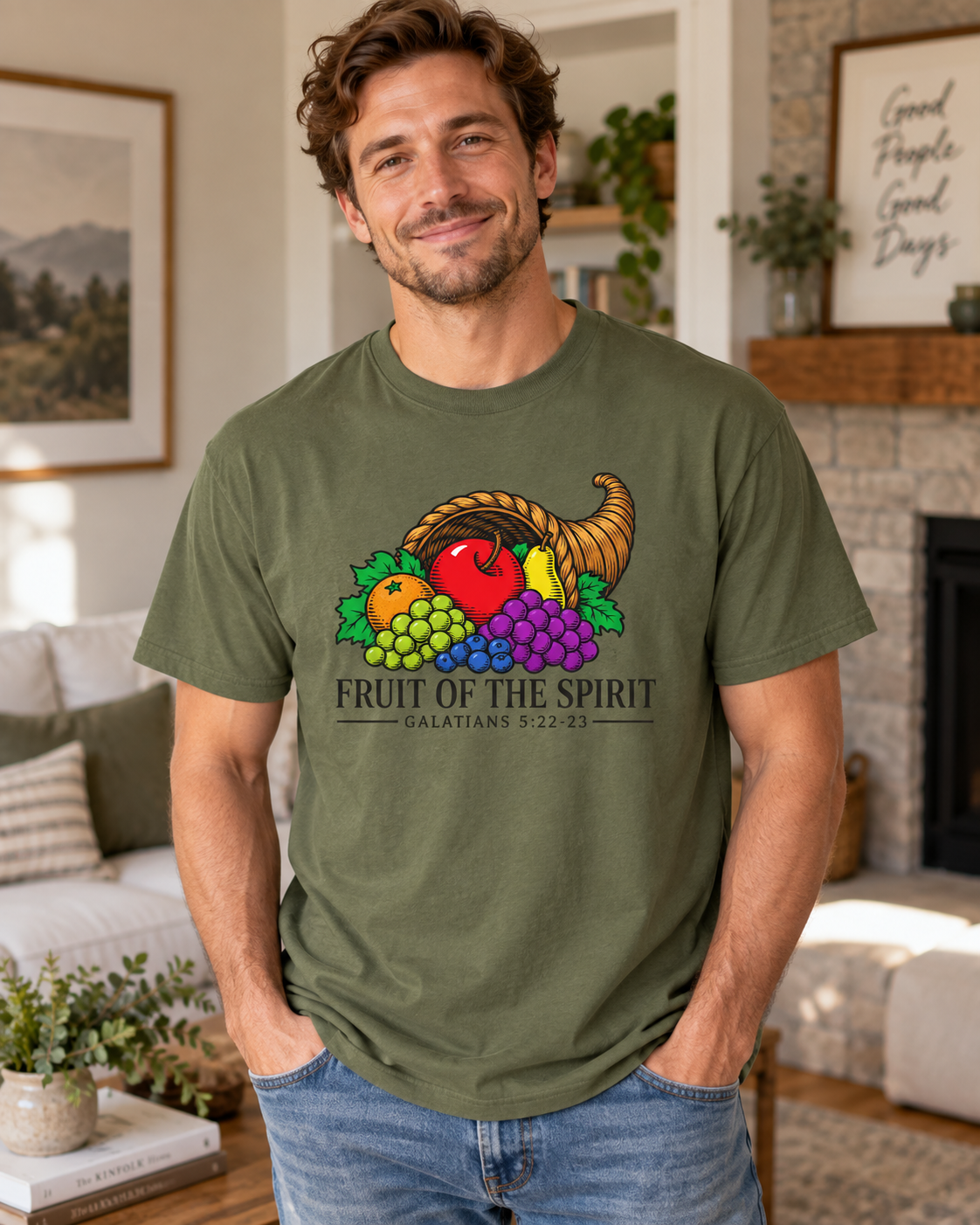 Fruit of the Spirit T-shirt | Cornucopia Christian Scripture Galatians 5:22-23: other