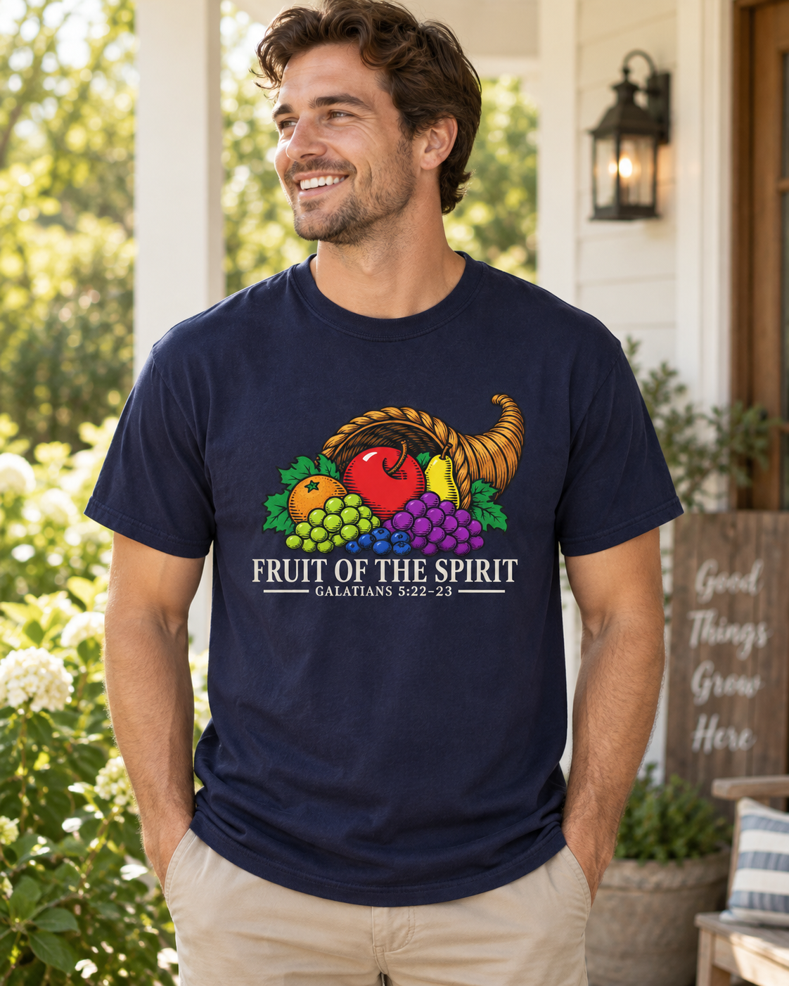 Fruit of the Spirit T-shirt | Cornucopia Christian Scripture Galatians 5:22-23: other