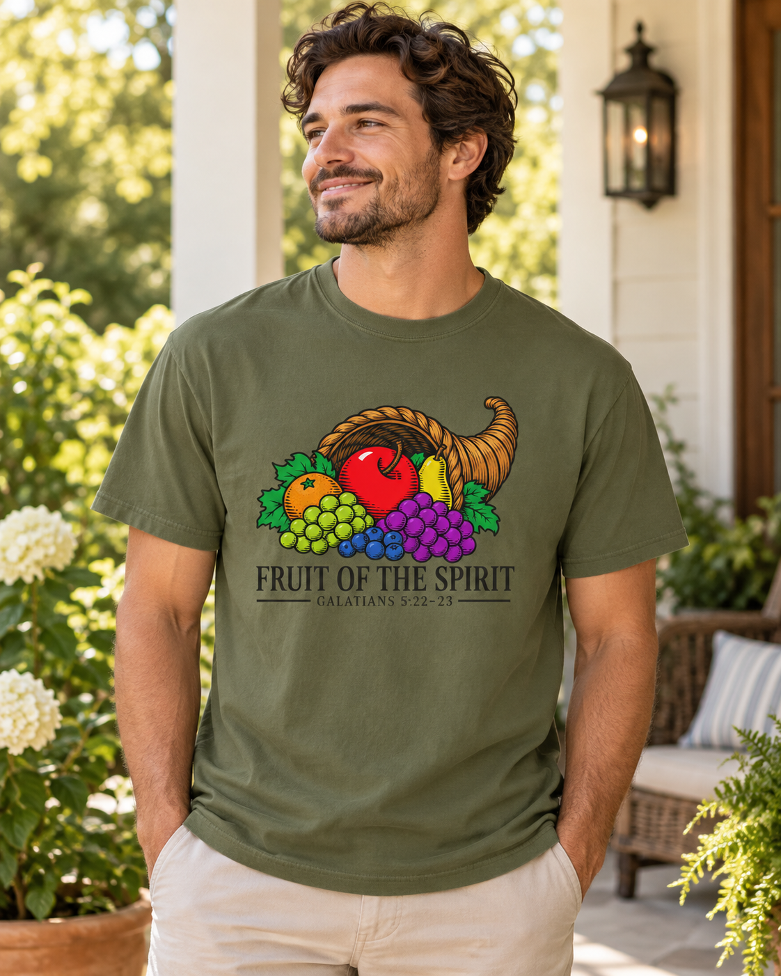 Fruit of the Spirit T-shirt | Cornucopia Christian Scripture Galatians 5:22-23: other