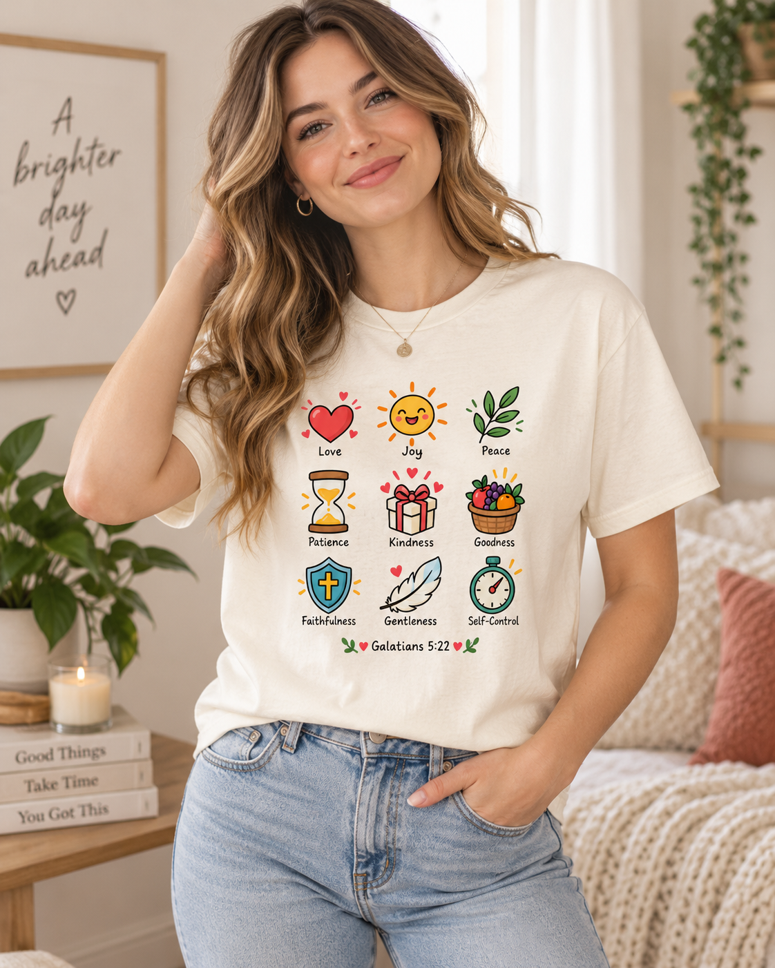 Fruits of the Spirit T-shirt | Galatians 5:22 Faith Joy Peace Love: other