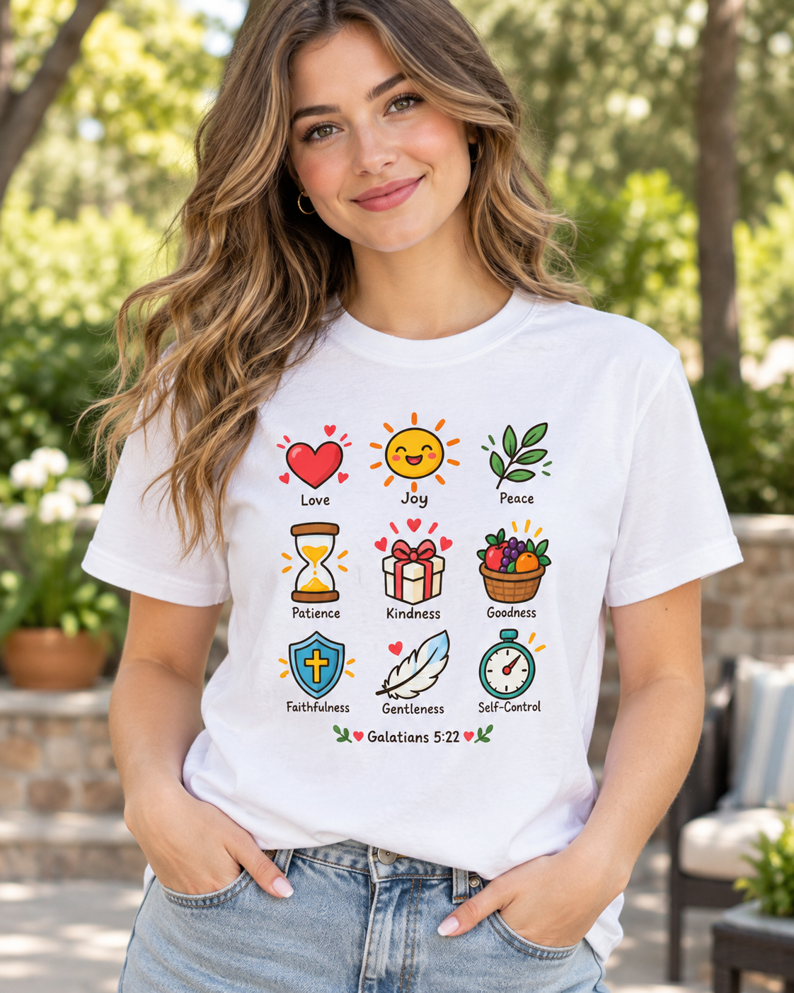 Fruits of the Spirit T-shirt | Galatians 5:22 Faith Joy Peace Love: other