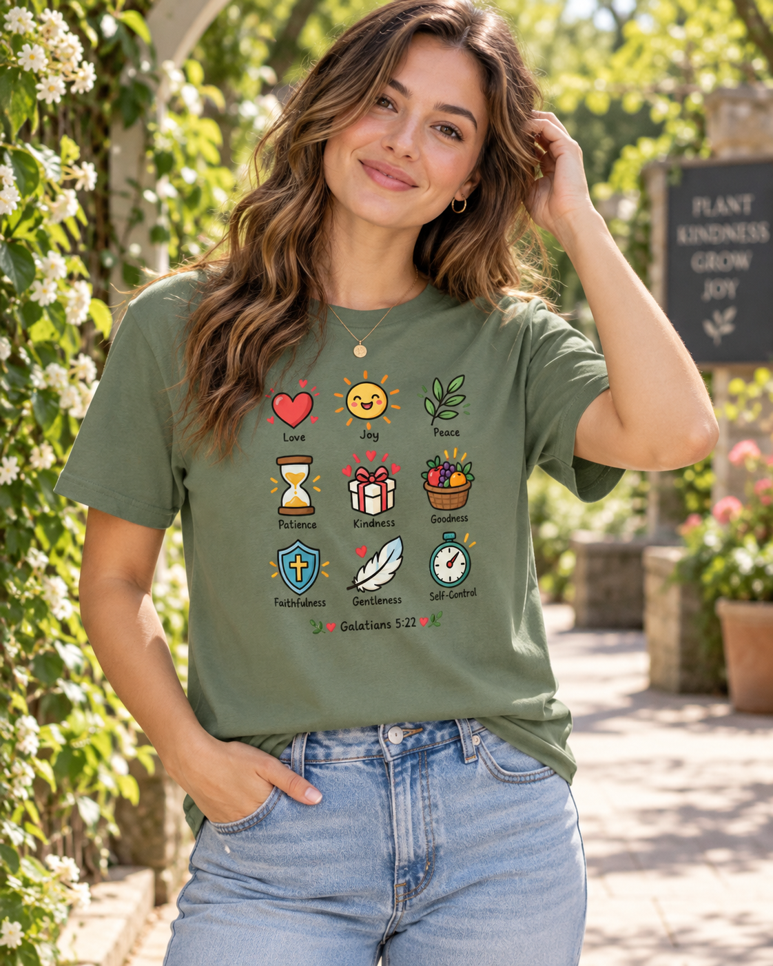 Fruits of the Spirit T-shirt | Galatians 5:22 Faith Joy Peace Love: other