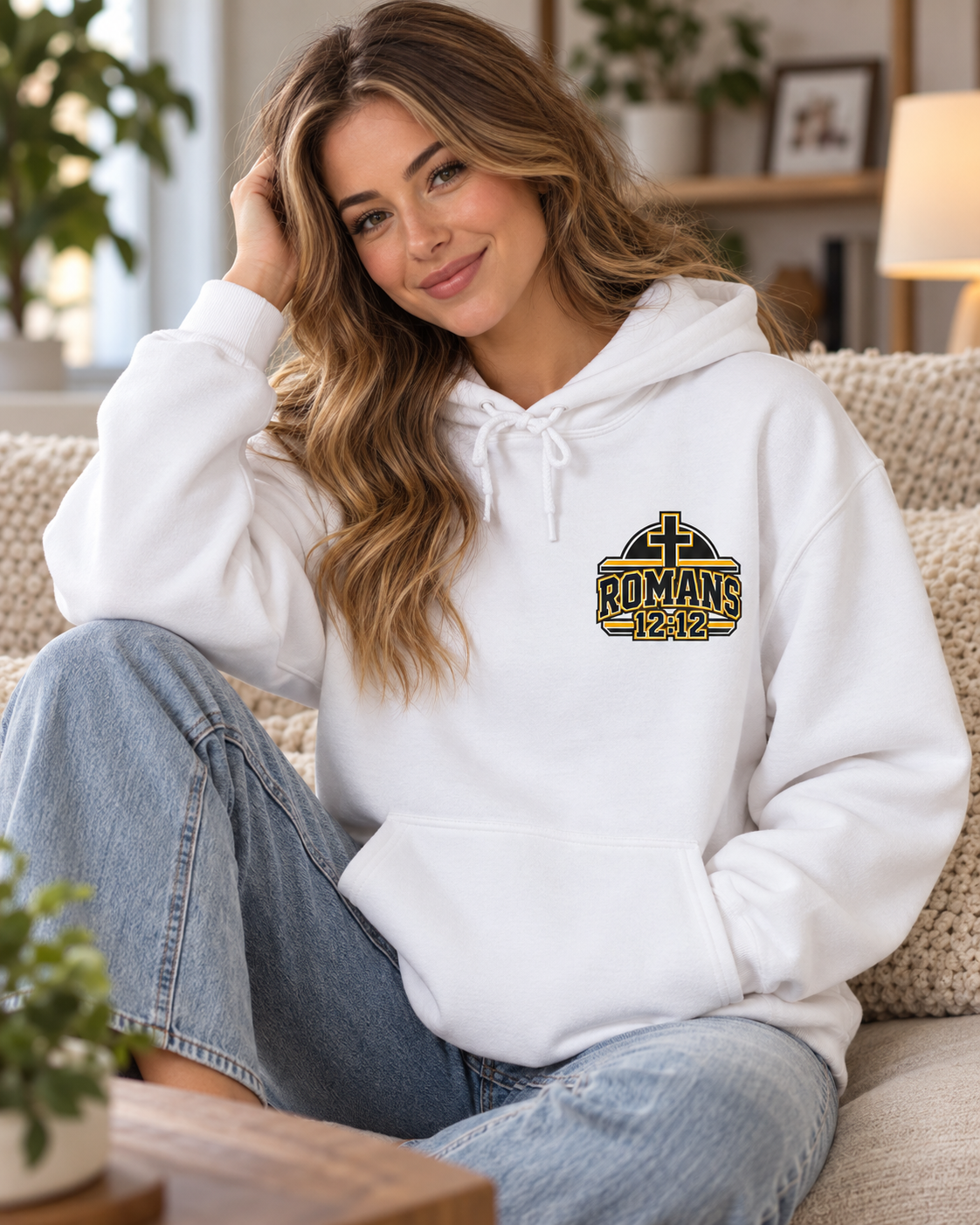 Praying Season Hoodie | Yellow/Black | Dove & Cross Graphic Hoodie, Faith Sweatshirt: other