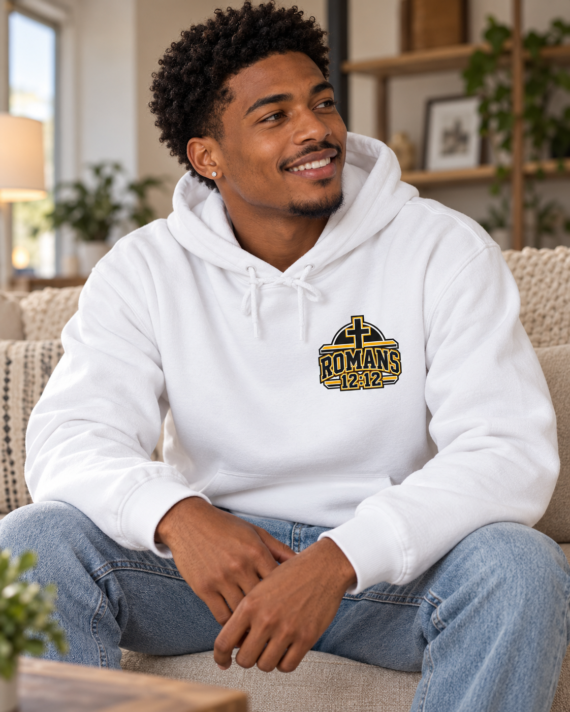 Praying Season Hoodie | Yellow/Black | Dove & Cross Graphic Hoodie, Faith Sweatshirt: other