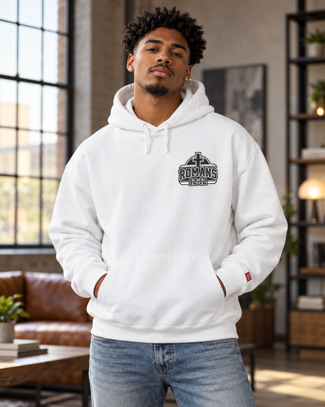 Praying Season hoodie | Black/White/Gray | Faith Christian sweatshirt: other
