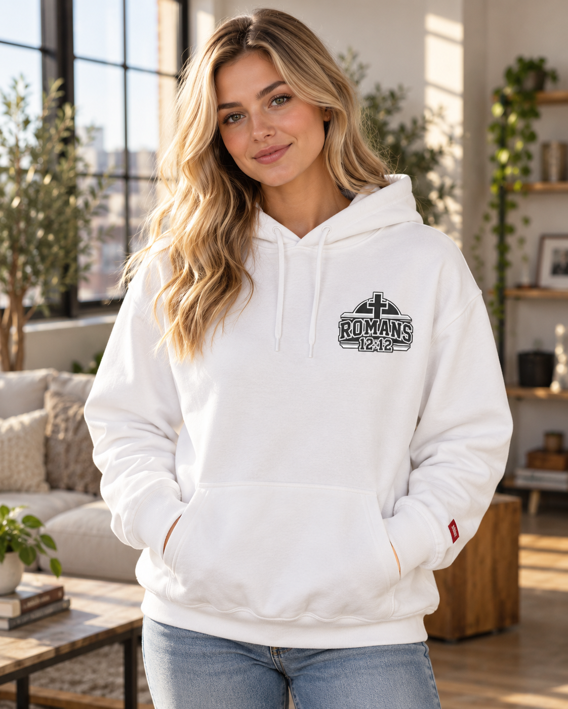 Praying Season hoodie | Black/White/Gray | Faith Christian sweatshirt: other
