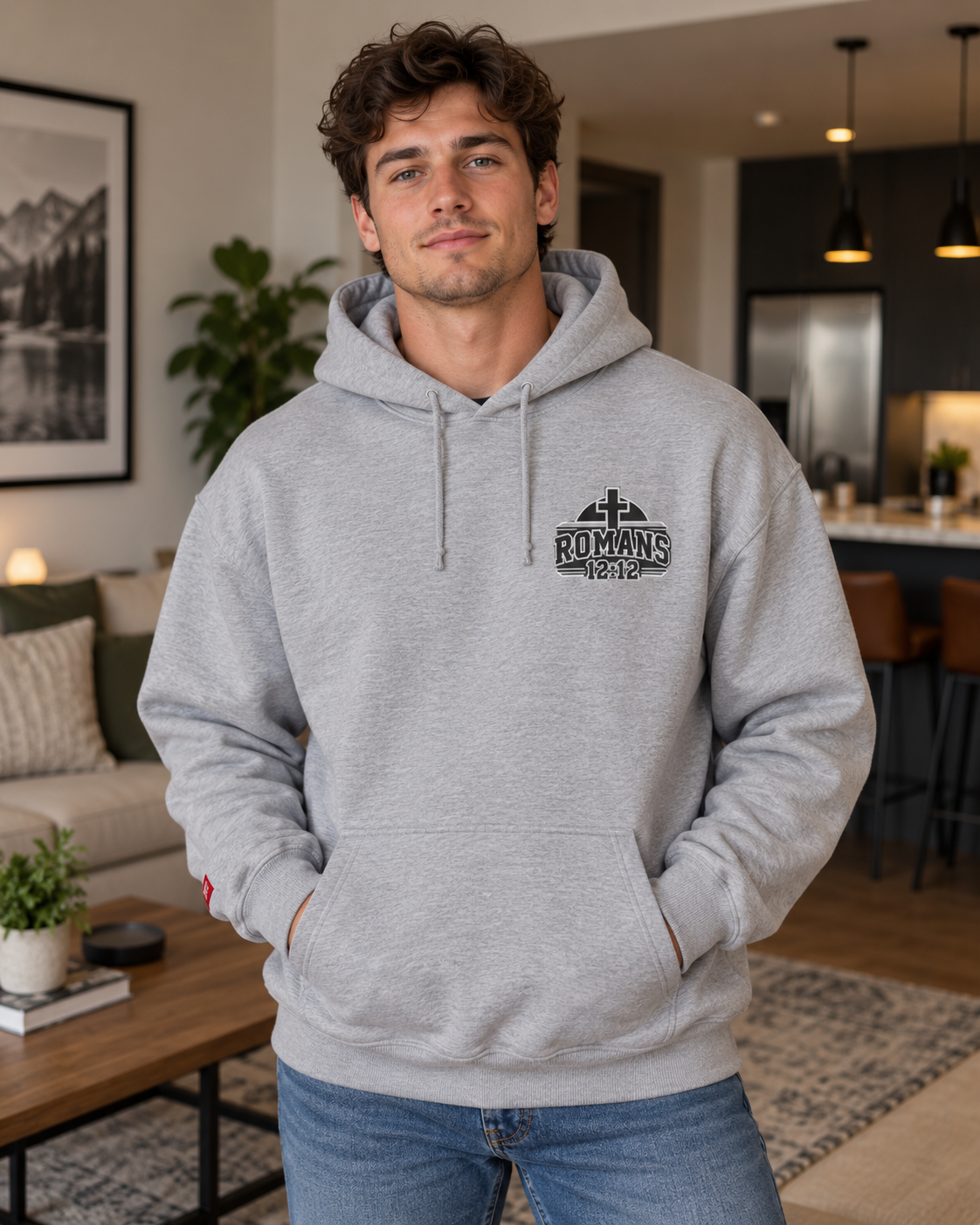 Praying Season hoodie | Black/White/Gray | Faith Christian sweatshirt: other