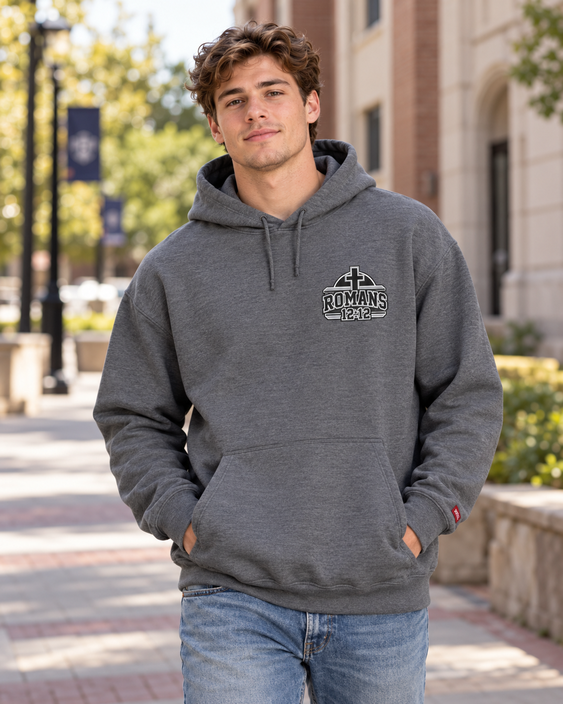Praying Season hoodie | Black/White/Gray | Faith Christian sweatshirt: other