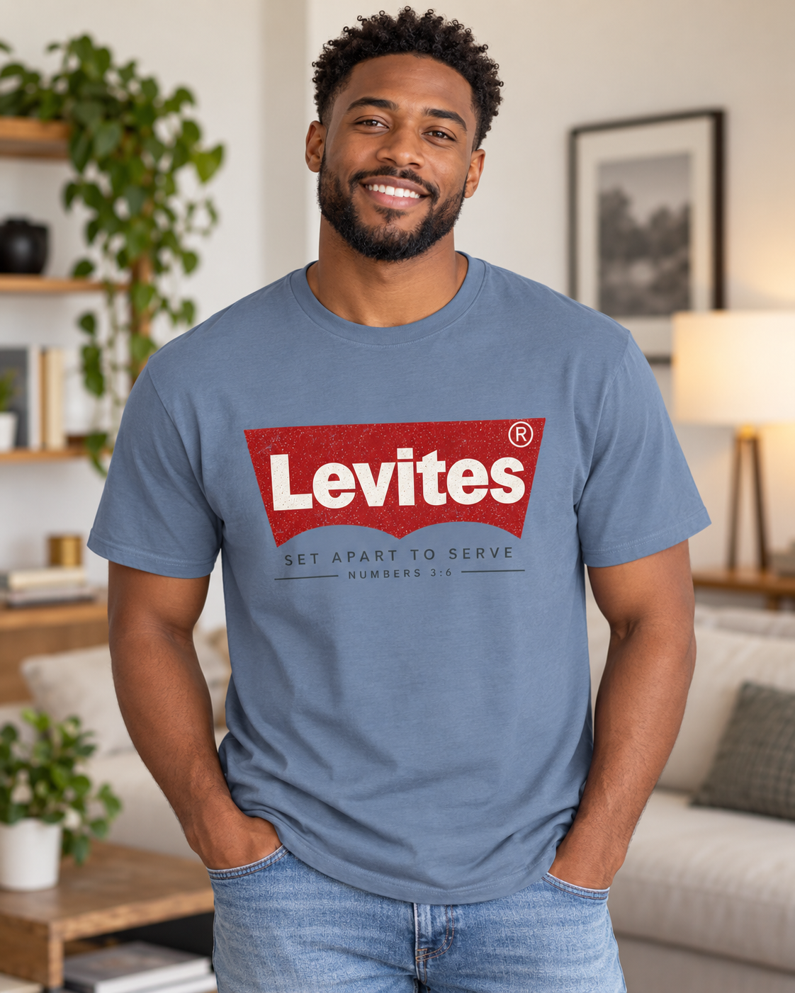 Levites Logo T-Shirt | Set Apart To Serve, Numbers 3:8: other