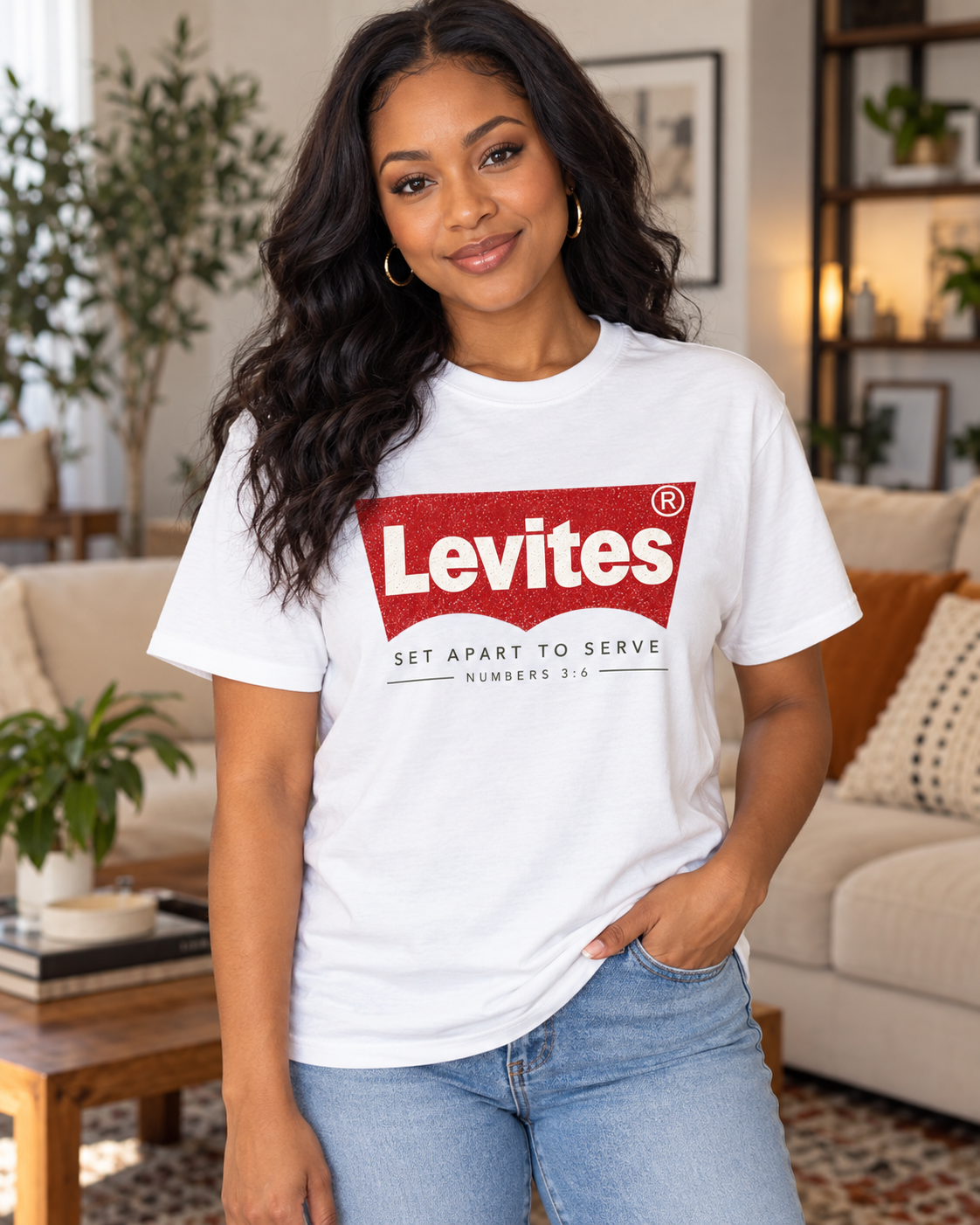 Levites Logo T-Shirt | Set Apart To Serve, Numbers 3:8: other