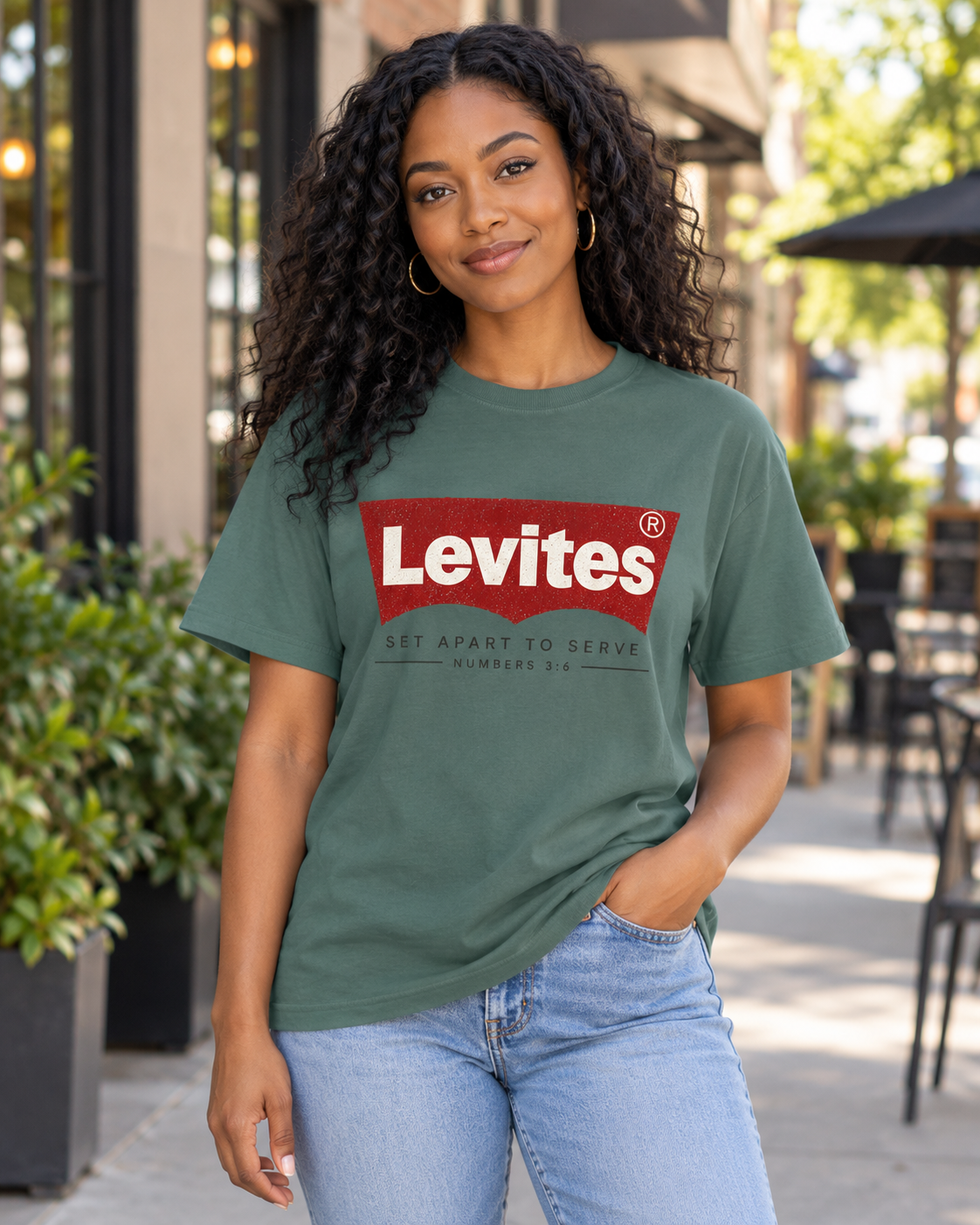 Levites Logo T-Shirt | Set Apart To Serve, Numbers 3:8: other