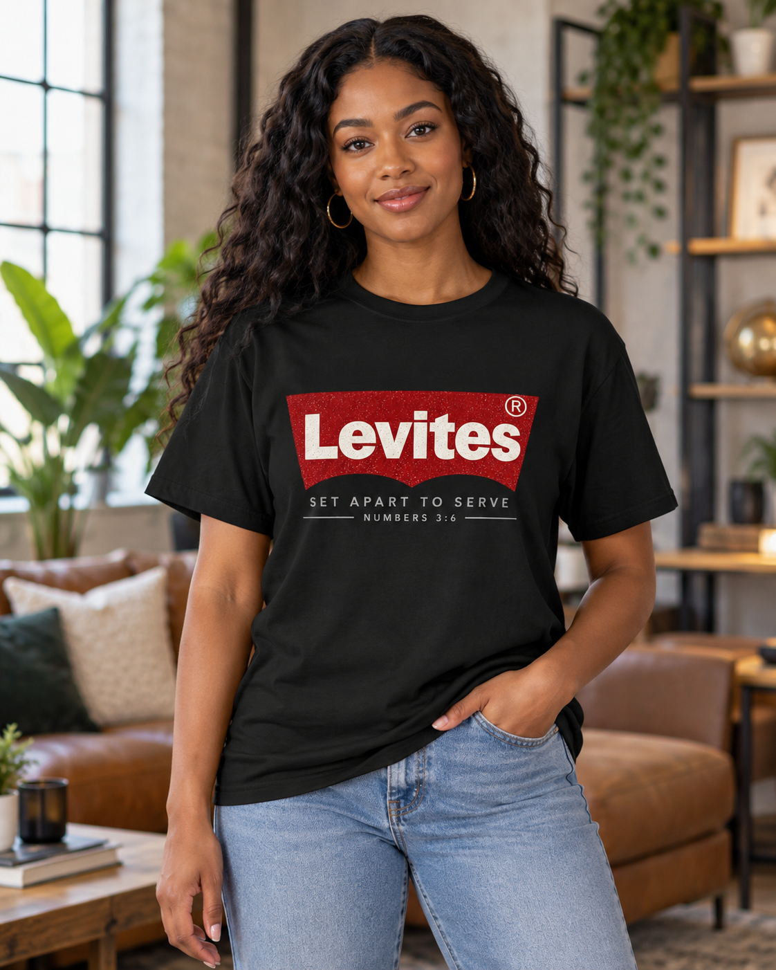 Levites Logo T-Shirt | Set Apart To Serve, Numbers 3:8: other