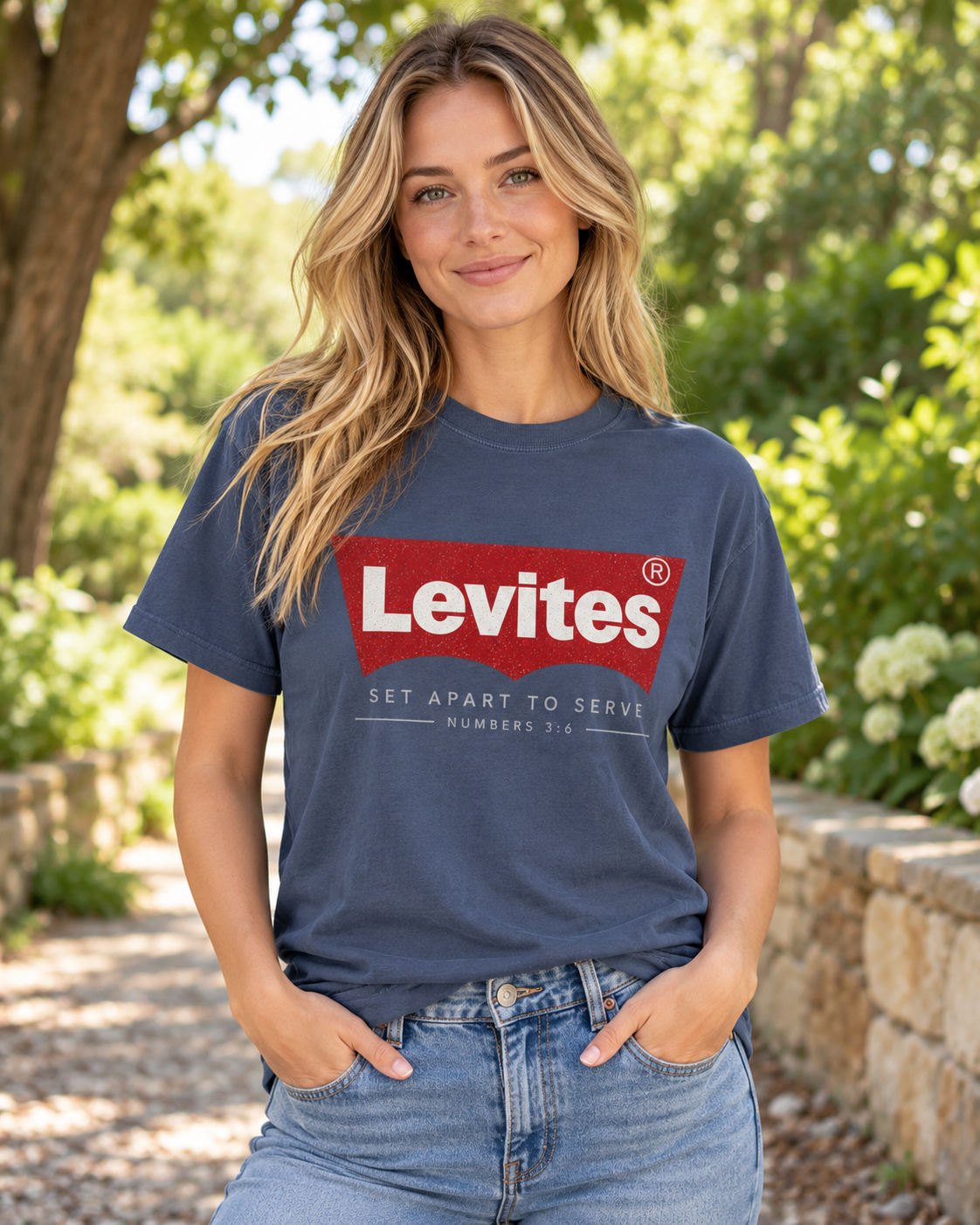 Levites Logo T-Shirt | Set Apart To Serve, Numbers 3:8: other