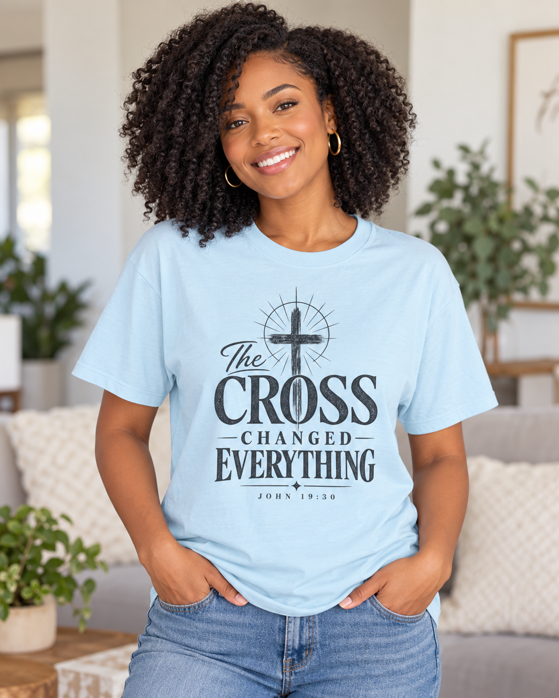 The Cross Changed Everything T-Shirt | Christian Faith Scripture Shirt: other