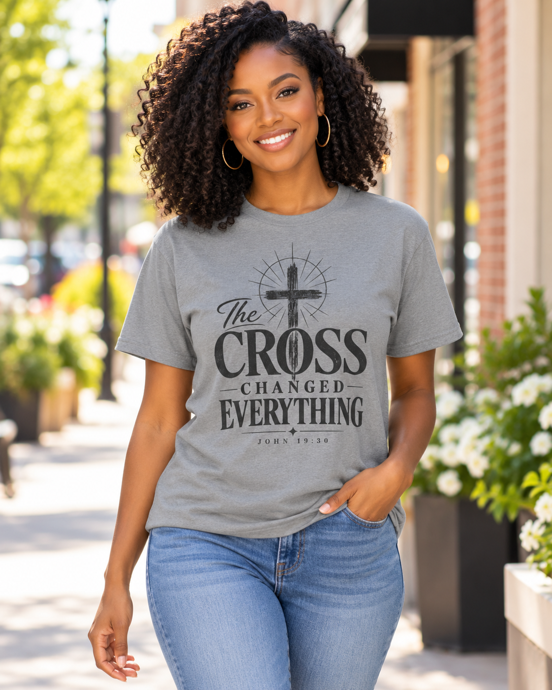 The Cross Changed Everything T-Shirt | Christian Faith Scripture Shirt: other