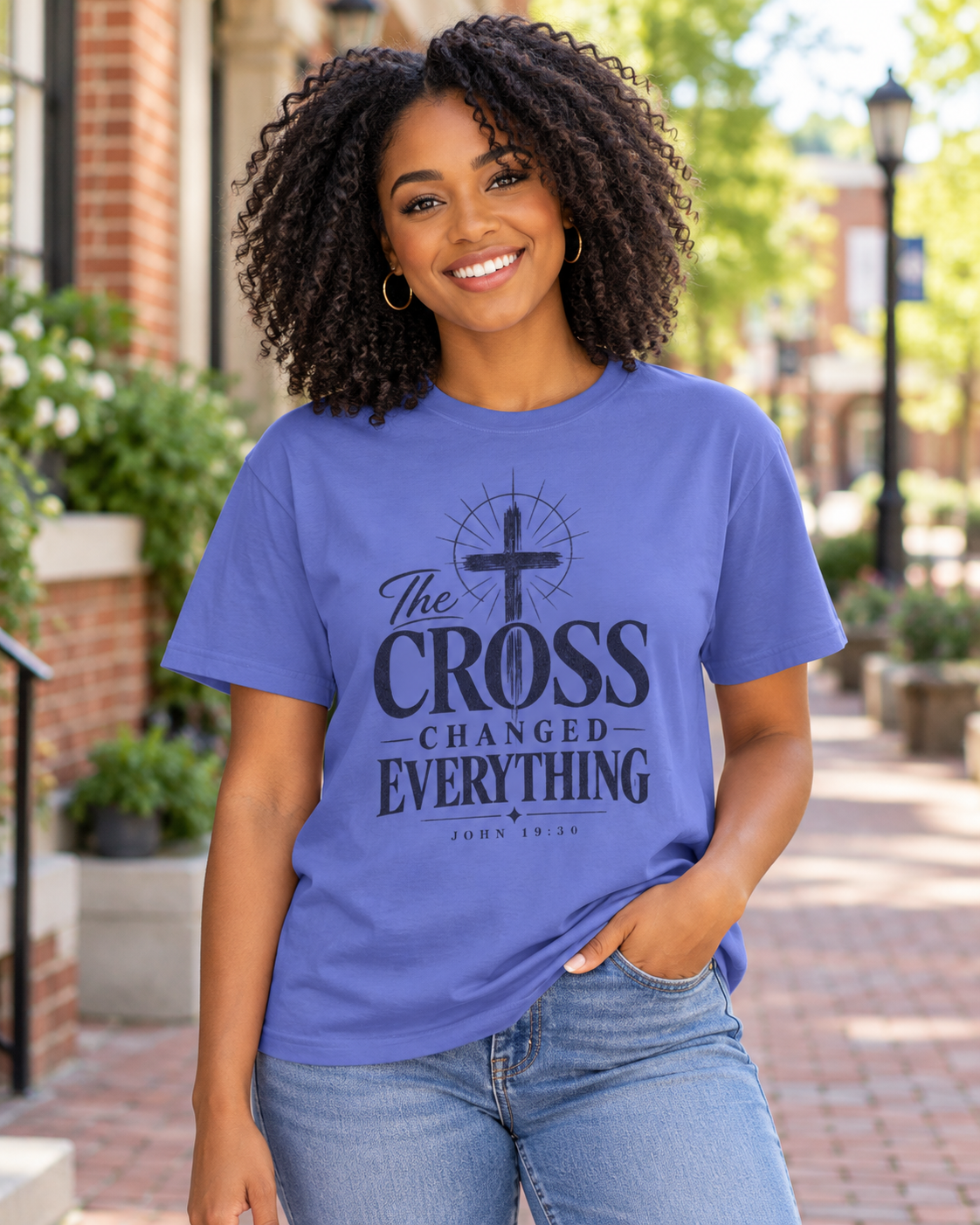The Cross Changed Everything T-Shirt | Christian Faith Scripture Shirt: other