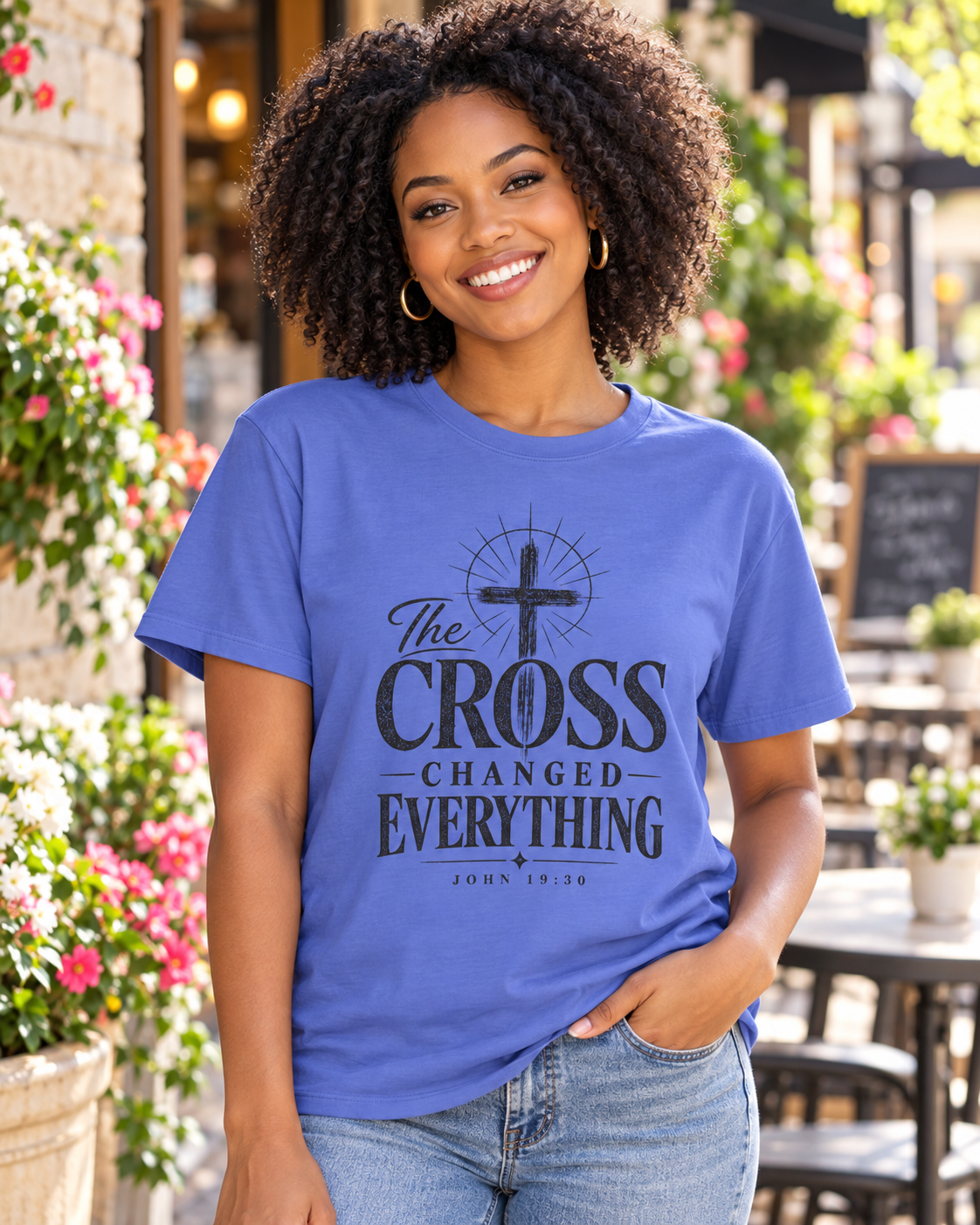 The Cross Changed Everything T-Shirt | Christian Faith Scripture Shirt: other
